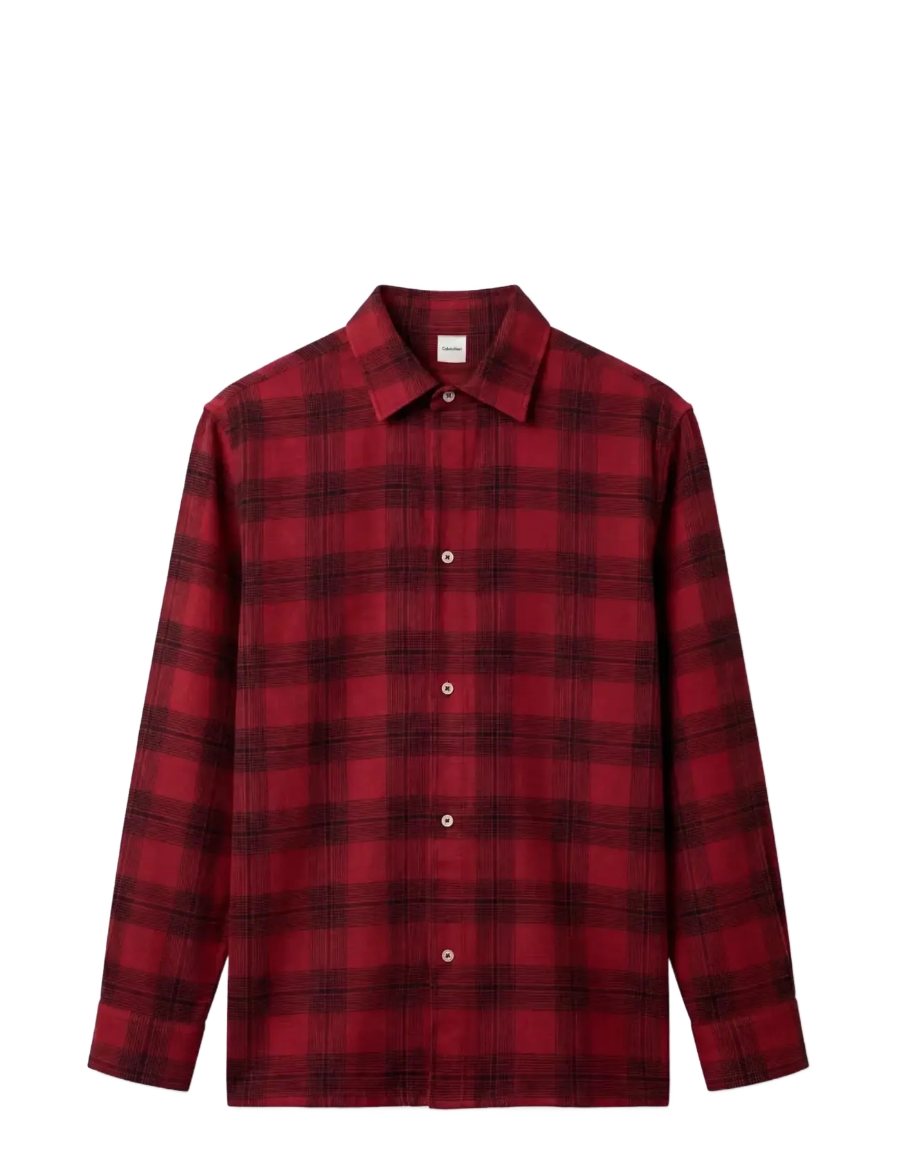 Calvin Klein L/S BUTTON DOWN - Nattøj - 21634 DOMINO PLAID RIO RED / red