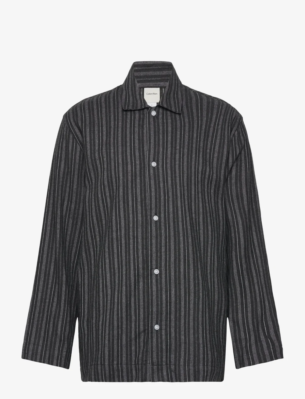 Calvin Klein - L/S BUTTON DOWN - nattrøjer - 19518 racetrack stripe+smoked pearl - 1