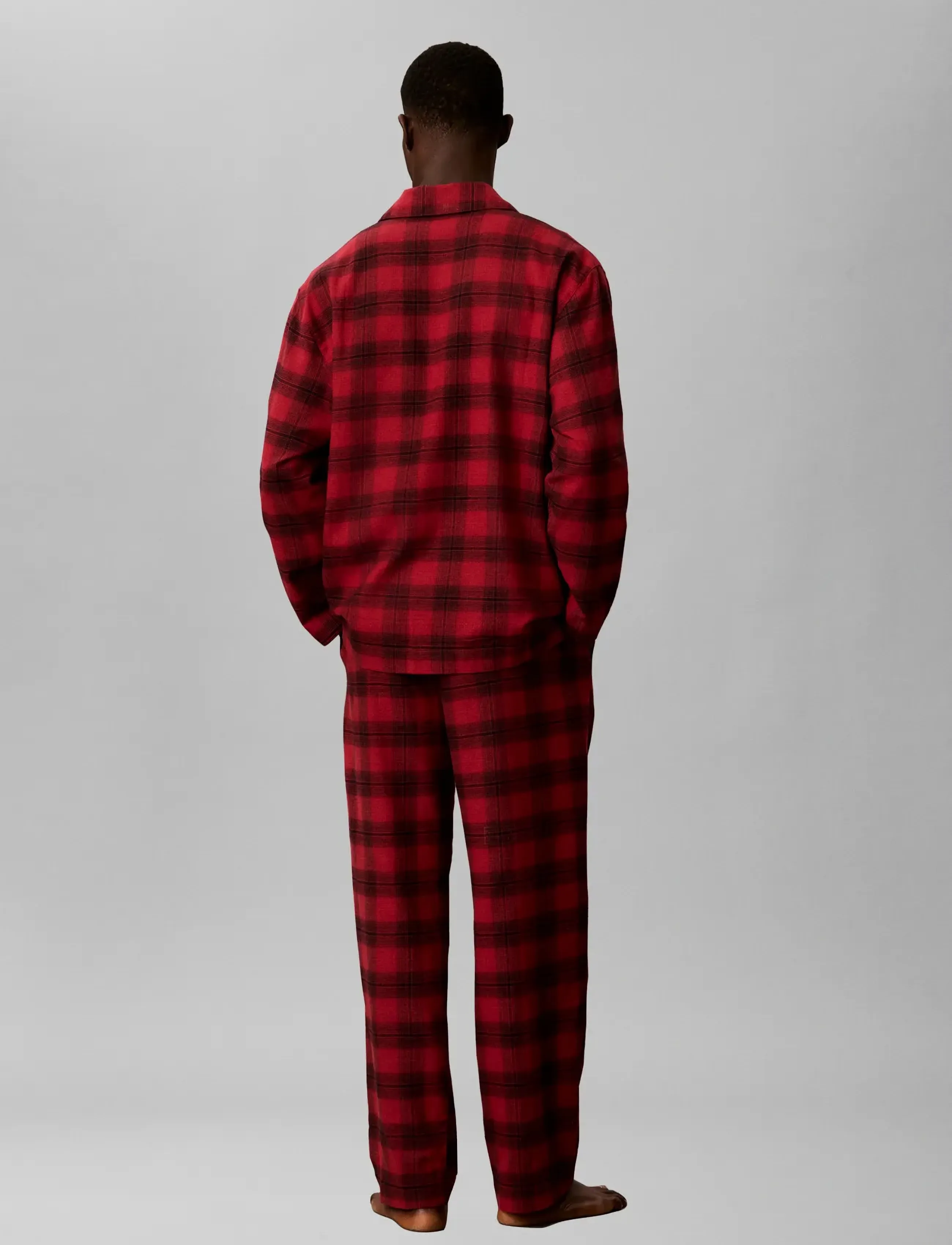 Calvin Klein - SLEEP PANT - 21634 domino plaid rio red - 2