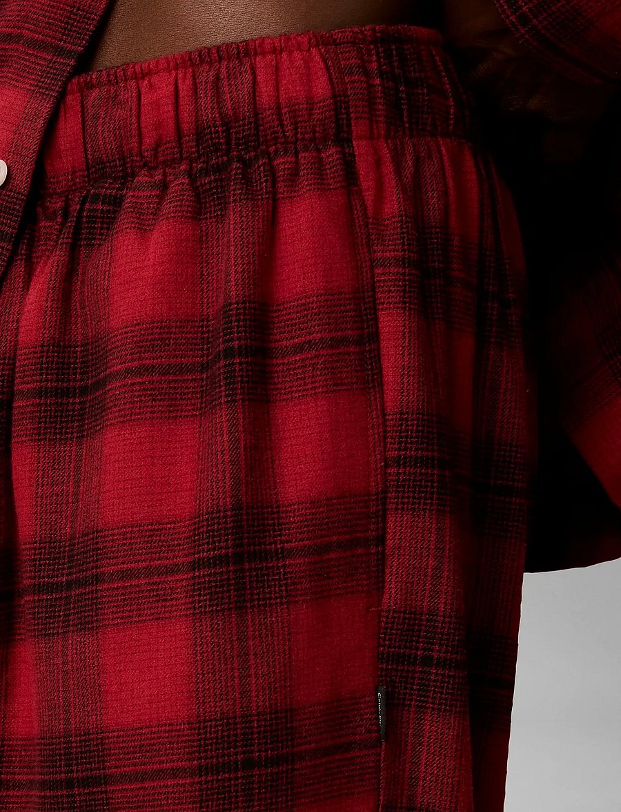 Calvin Klein - SLEEP PANT - pidžaamapüksid - 21634 domino plaid rio red - 4