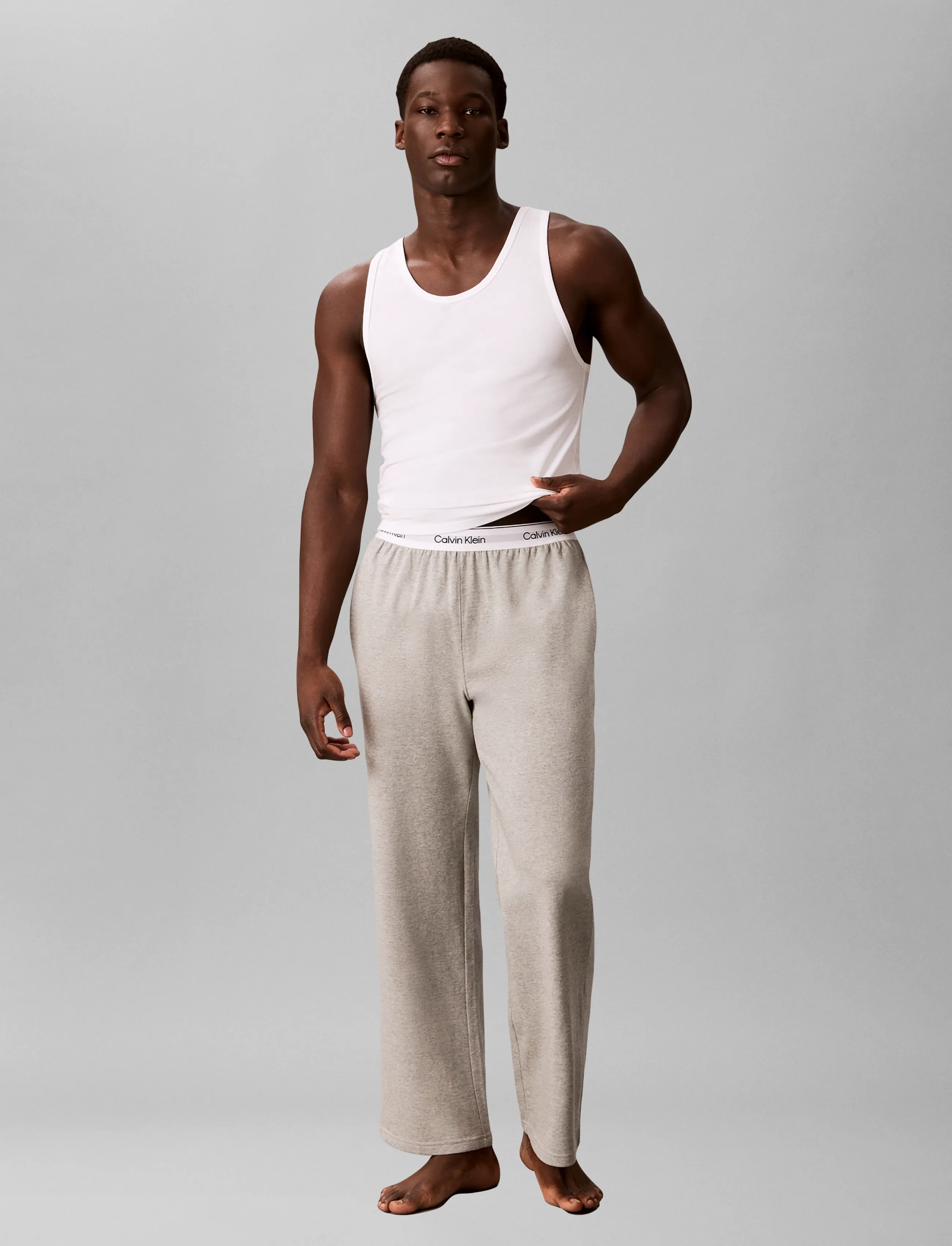Calvin Klein Sleep Pant, Mænd, Sovebukser, Grå, Str: S