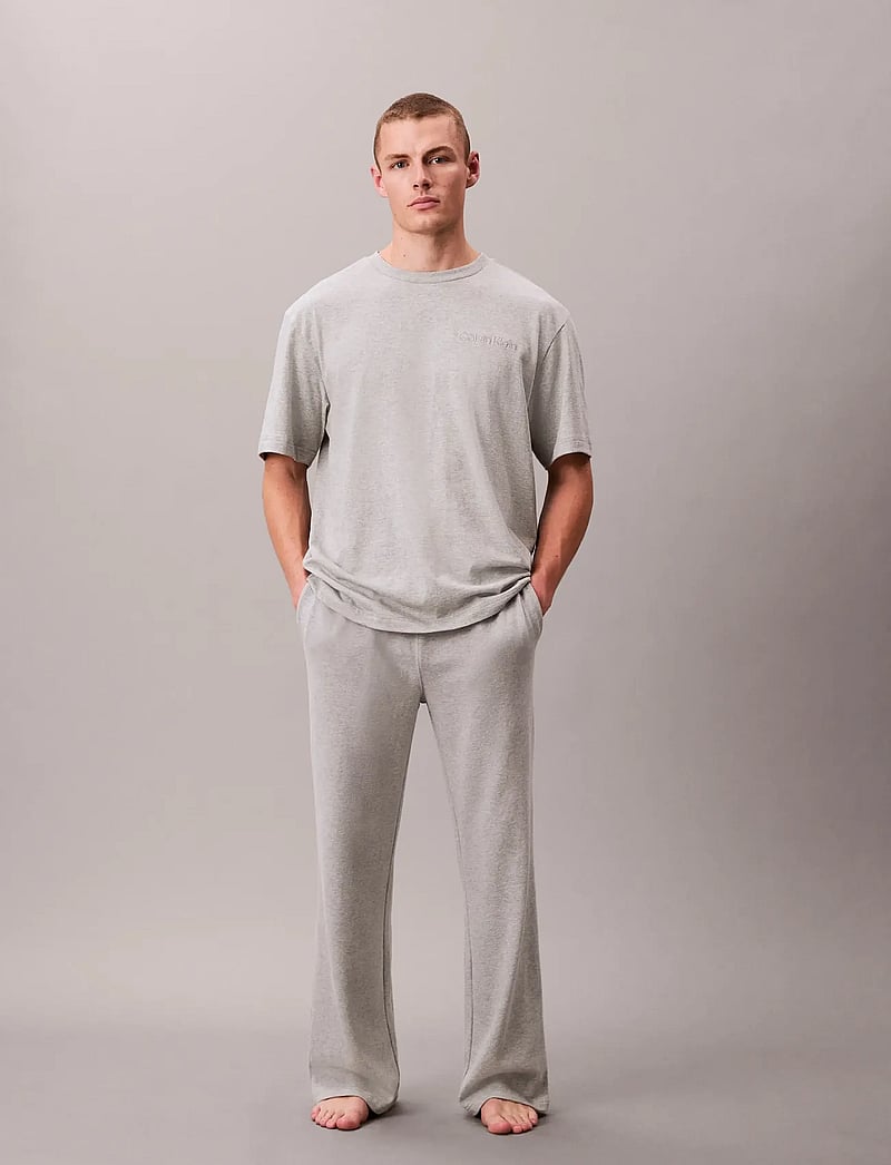 Calvin Klein - SLEEP PANT - pyjamahose - b10 grey heather - 0