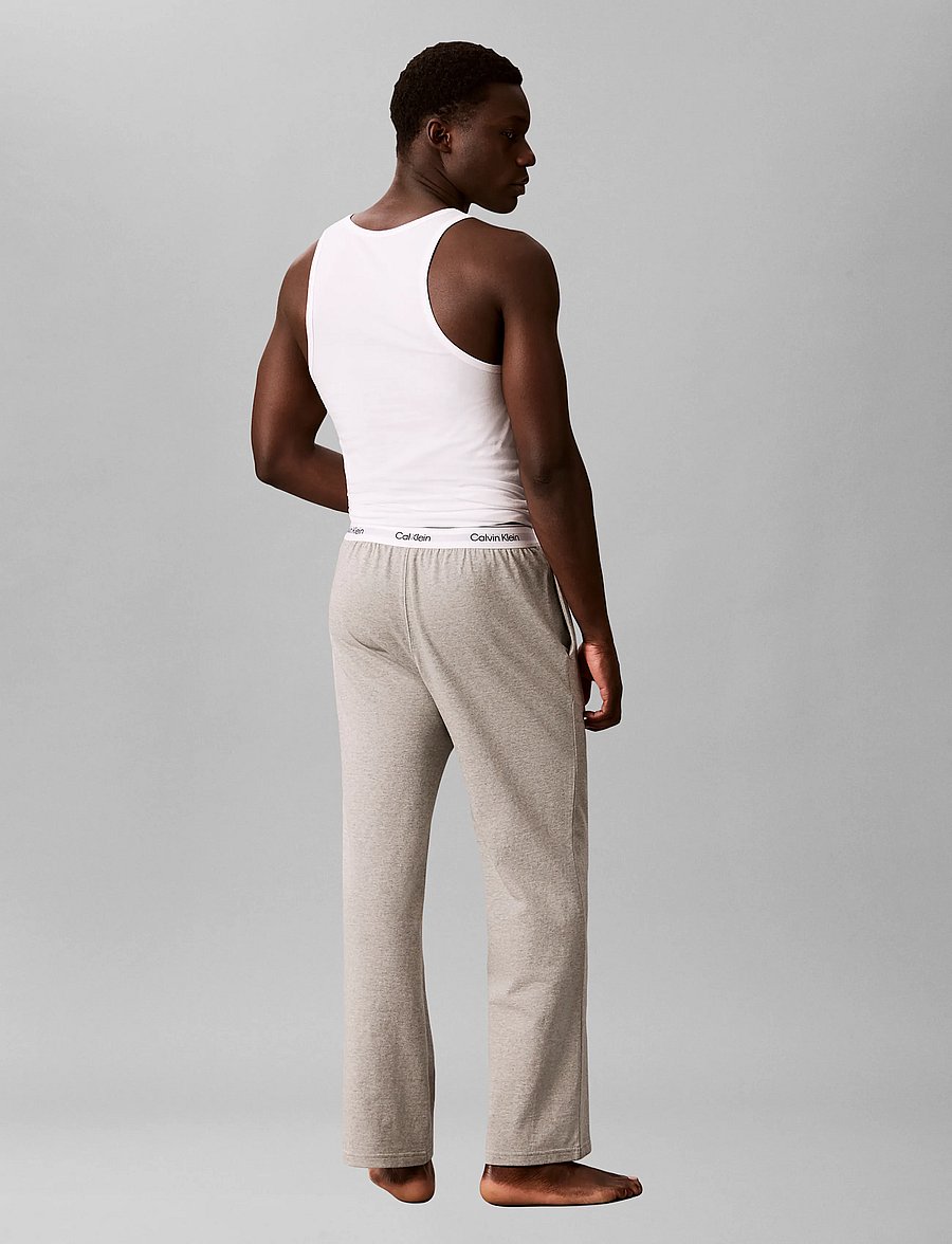 Calvin Klein - SLEEP PANT - natbukser - b10 grey heather - 2