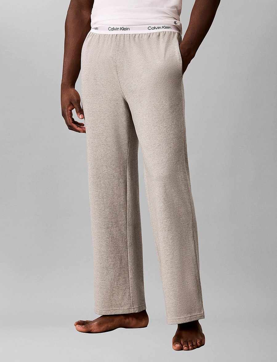Calvin Klein - SLEEP PANT - natbukser - b10 grey heather - 3