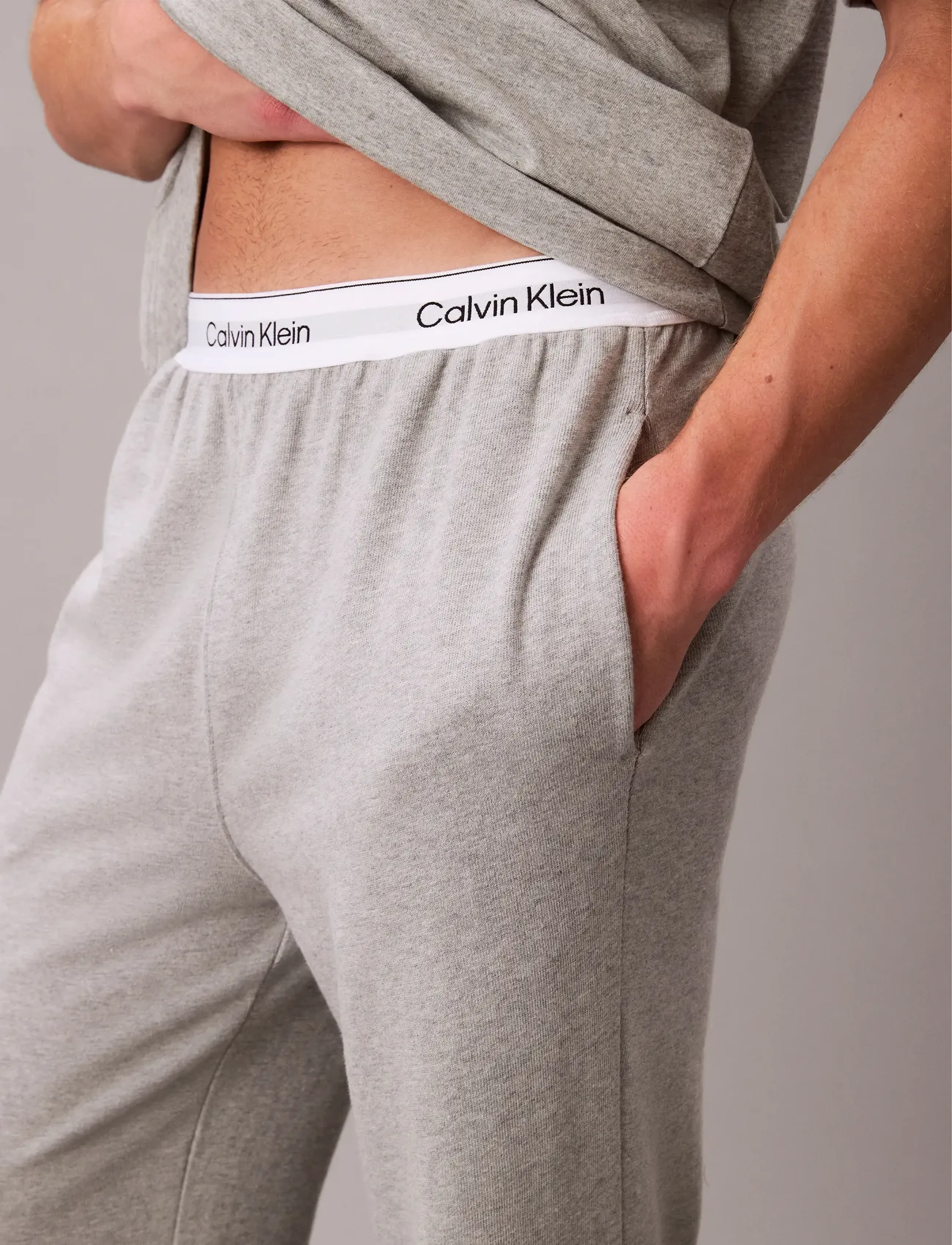 Calvin Klein - SLEEP PANT - pyjama bottoms - b10 grey heather - 4