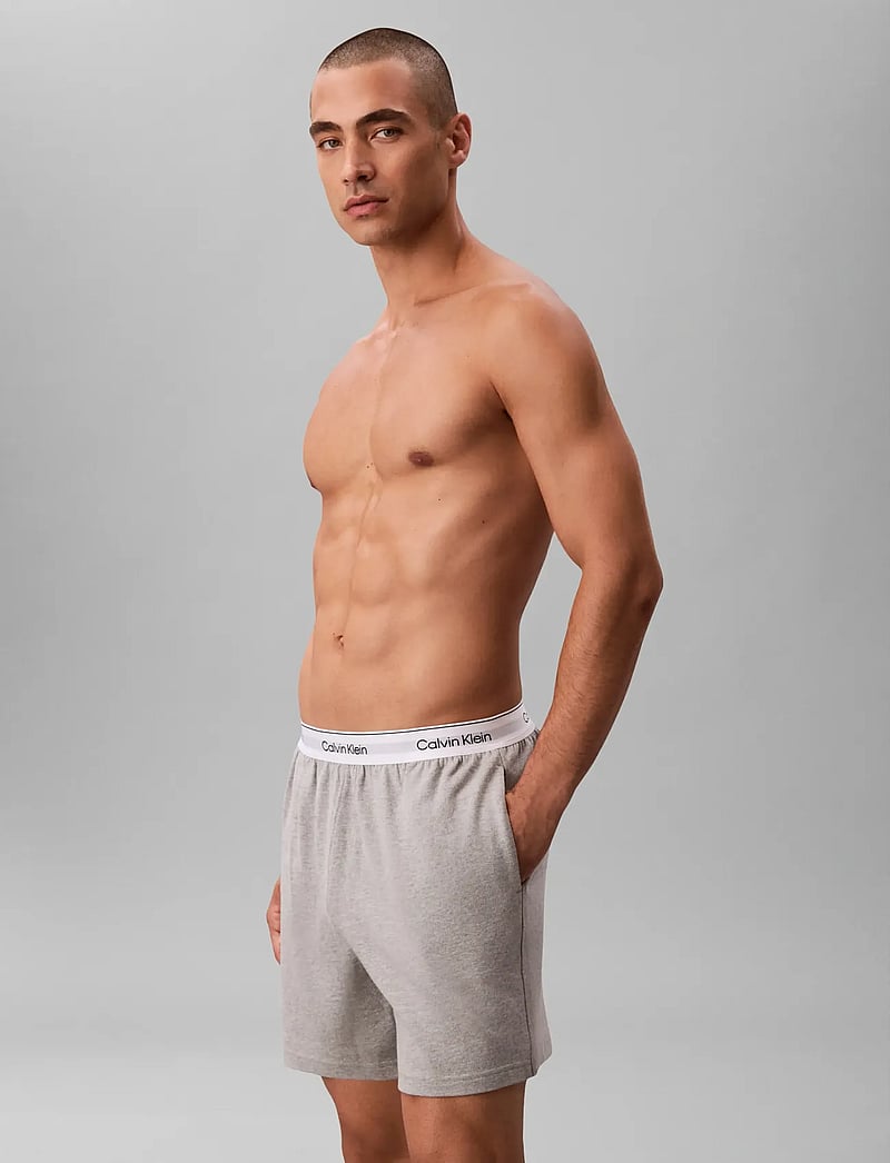 Calvin Klein - SLEEP SHORT - pyjamasbyxor - b10 grey heather - 3