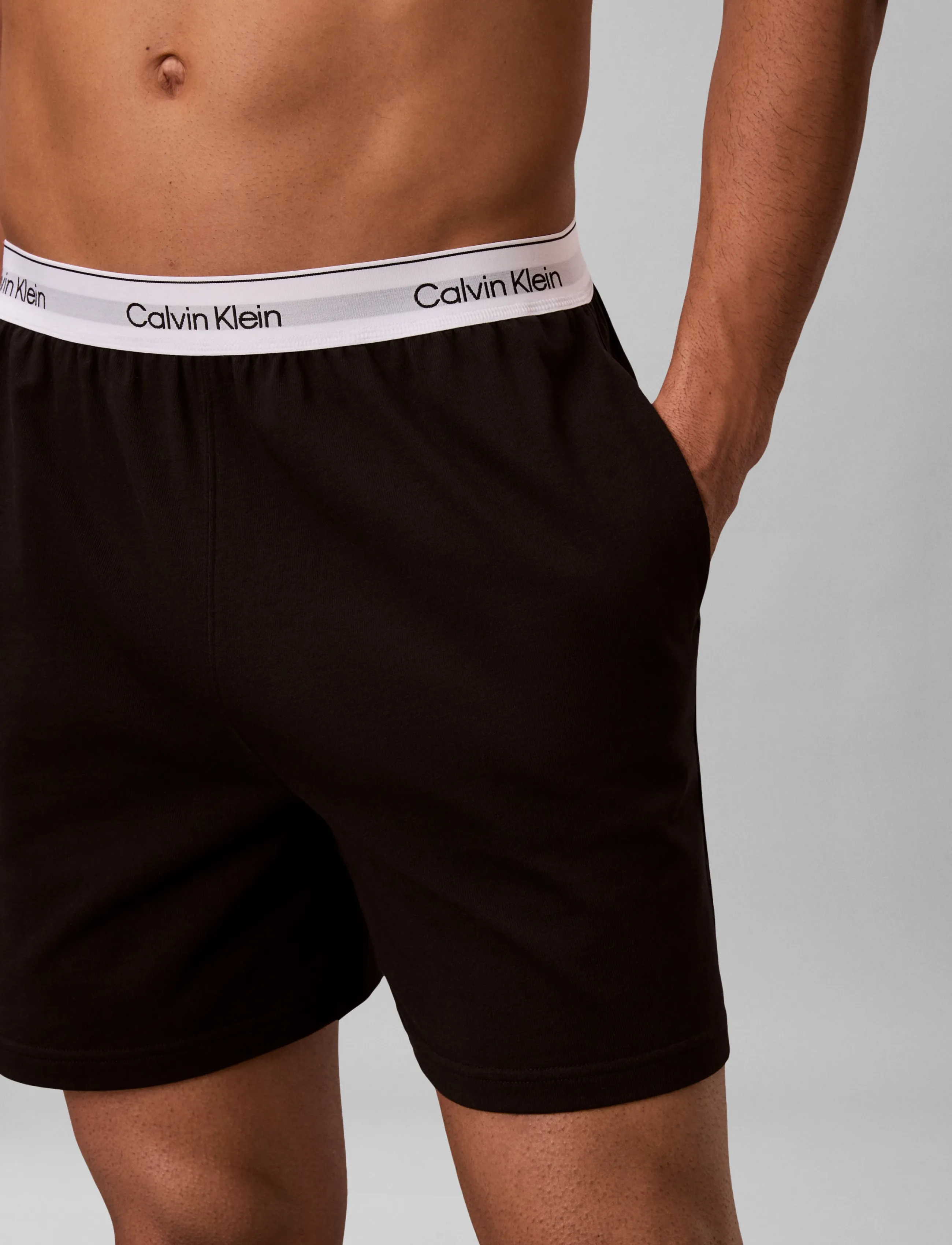 Calvin Klein - SLEEP SHORT - laveste priser - black - 5