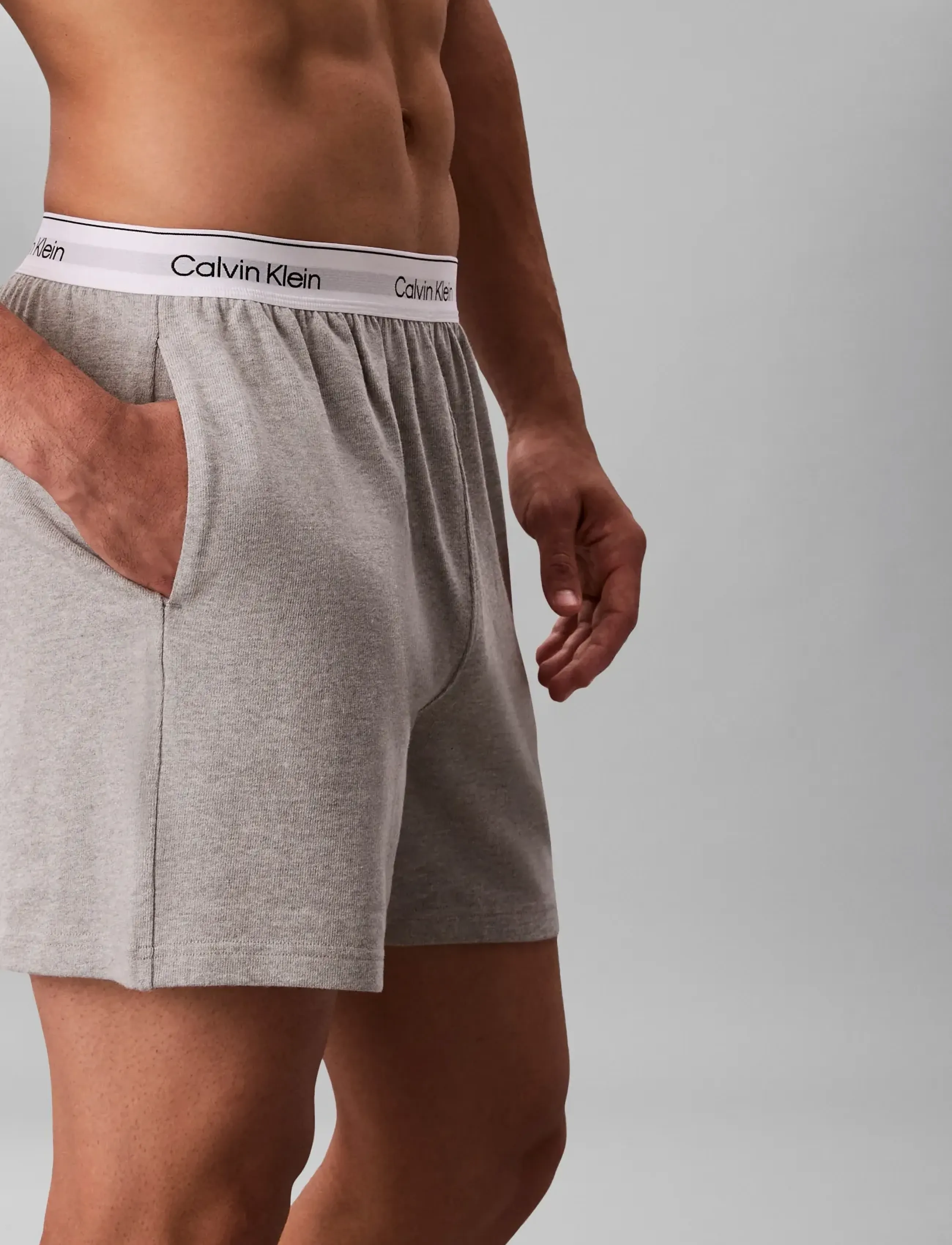 Calvin Klein - SLEEP SHORT - pyjama bottoms - grey heather b10 - 4
