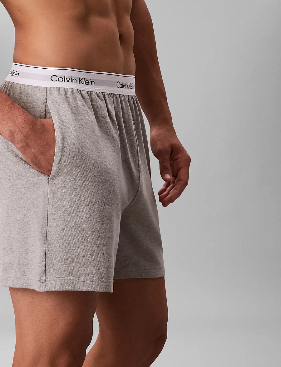 Calvin Klein - SLEEP SHORT - bas de pyjama - grey heather b10 - 4
