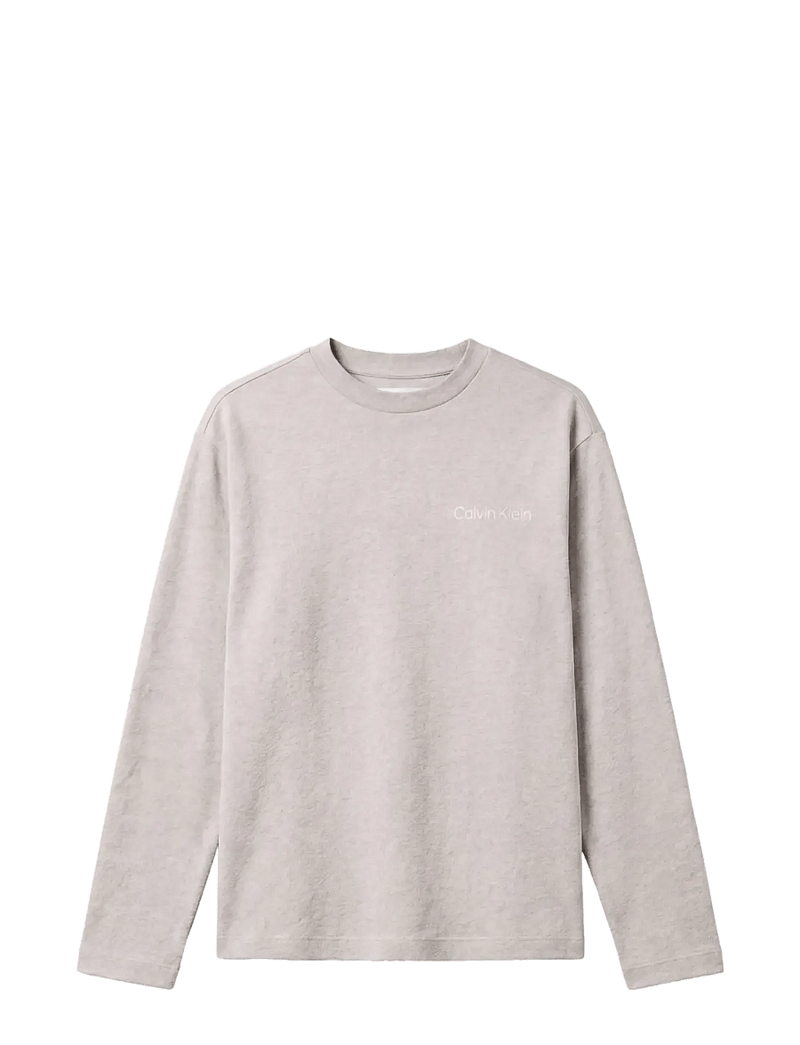 Calvin Klein - L/S CREW NECK - nattrøjer - b10 grey heather - 1