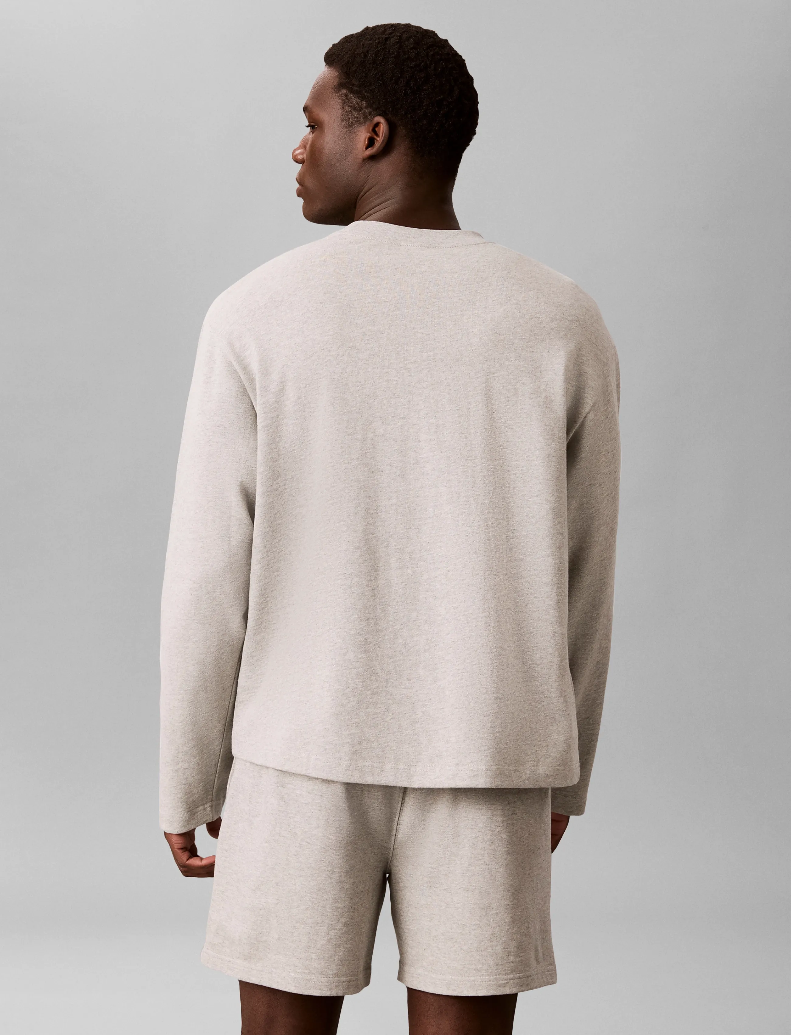 Calvin Klein - L/S CREW NECK - b10 grey heather - 2