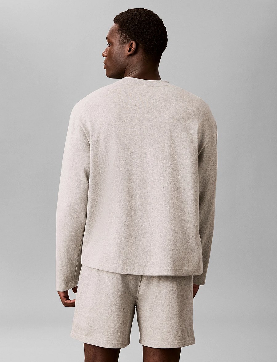Calvin Klein - L/S CREW NECK - nattrøjer - b10 grey heather - 2