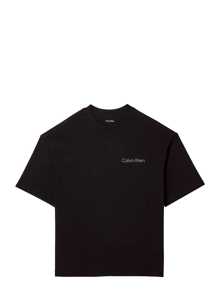 Calvin Klein - S/S CREW NECK - kortärmade t-shirts - black - 1