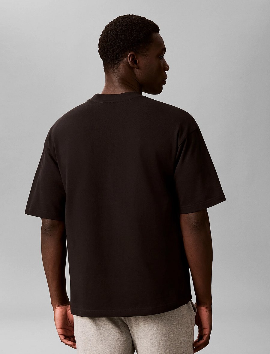 Calvin Klein - S/S CREW NECK - kortärmade t-shirts - black - 2