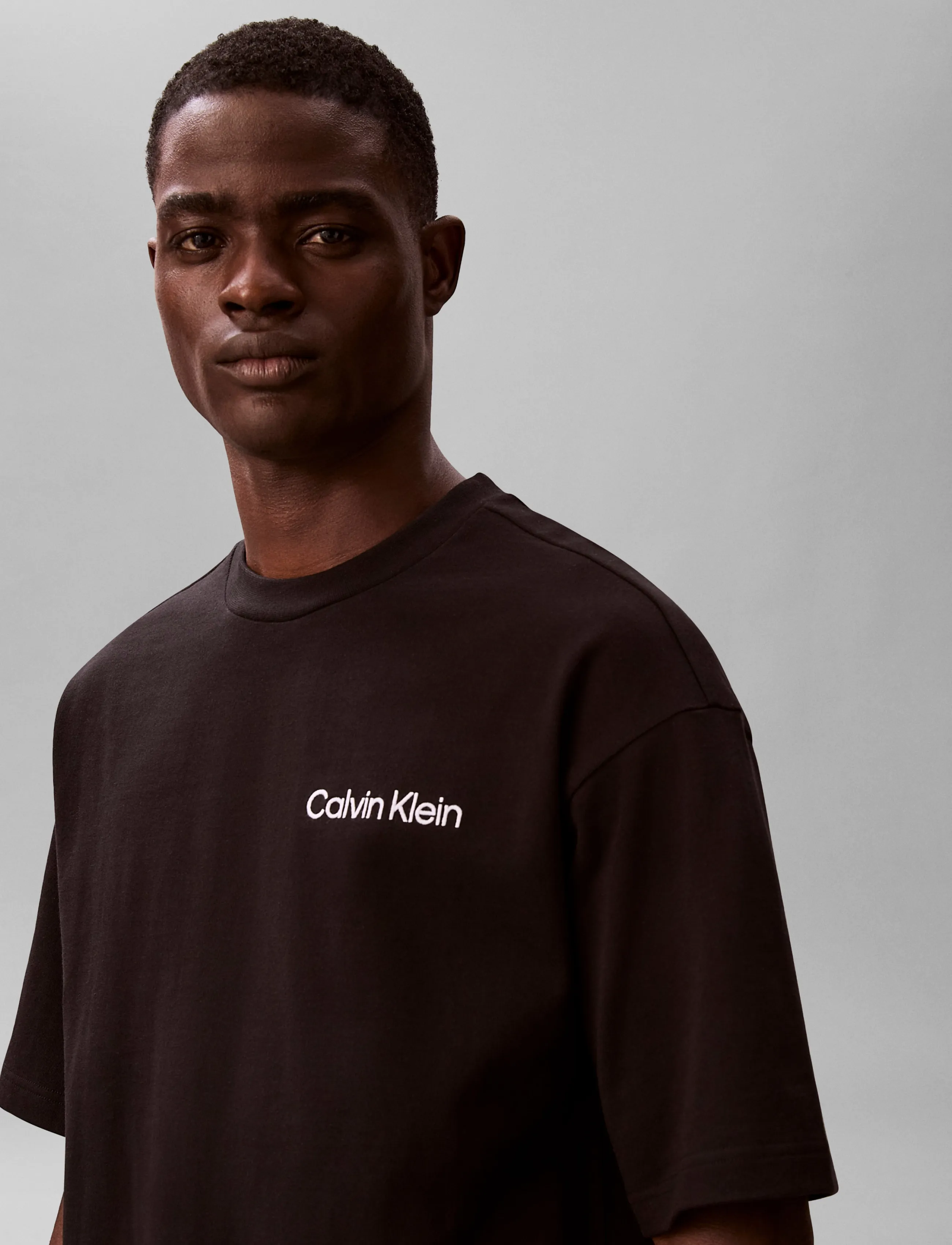 Calvin Klein - S/S CREW NECK - madalaimad hinnad - black - 4