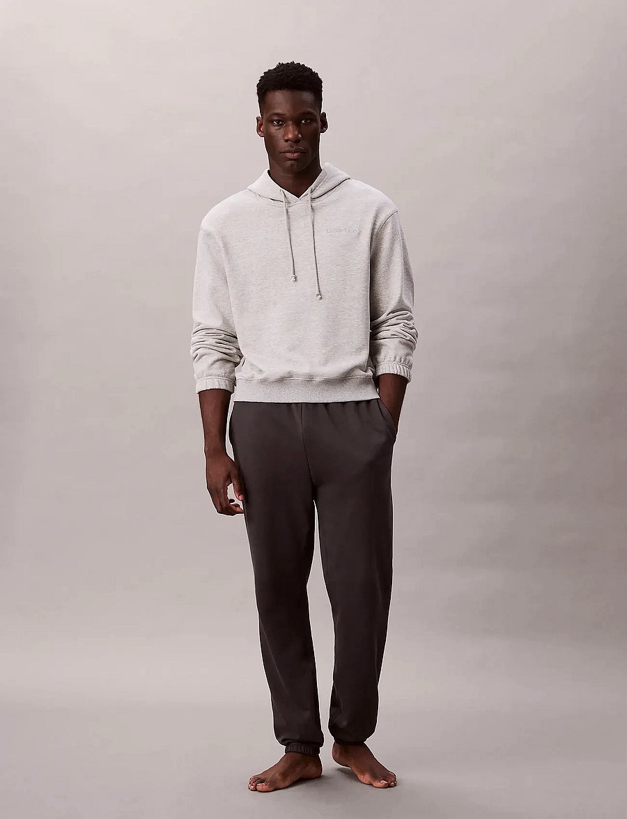 Calvin Klein - L/S HOODIE - kapuzenpullover - b10 grey heather - 2