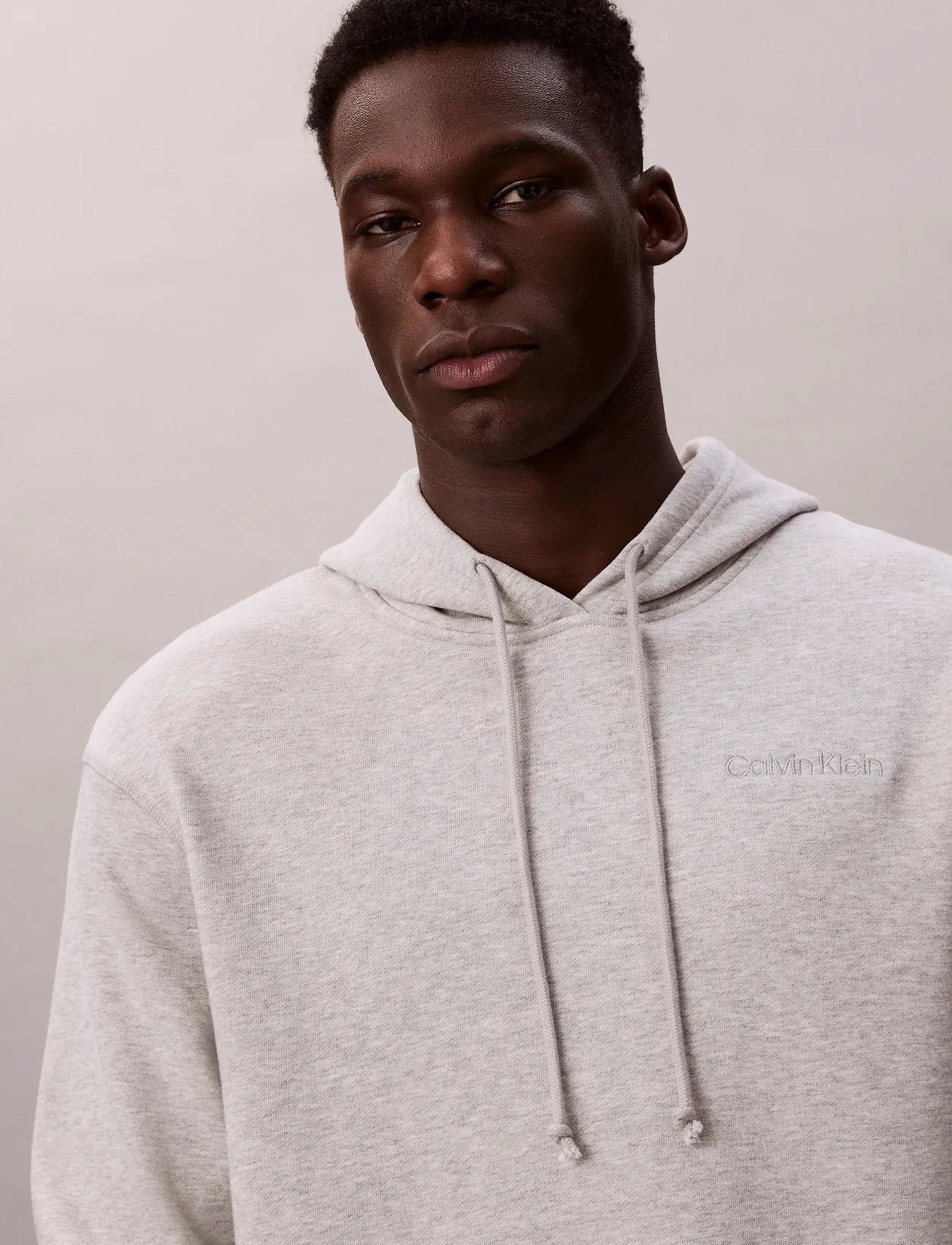 Calvin Klein - L/S HOODIE - bluzy z kapturem - b10 grey heather - 3