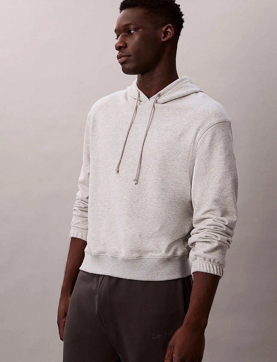 Calvin Klein - L/S HOODIE - kapuzenpullover - b10 grey heather - 4