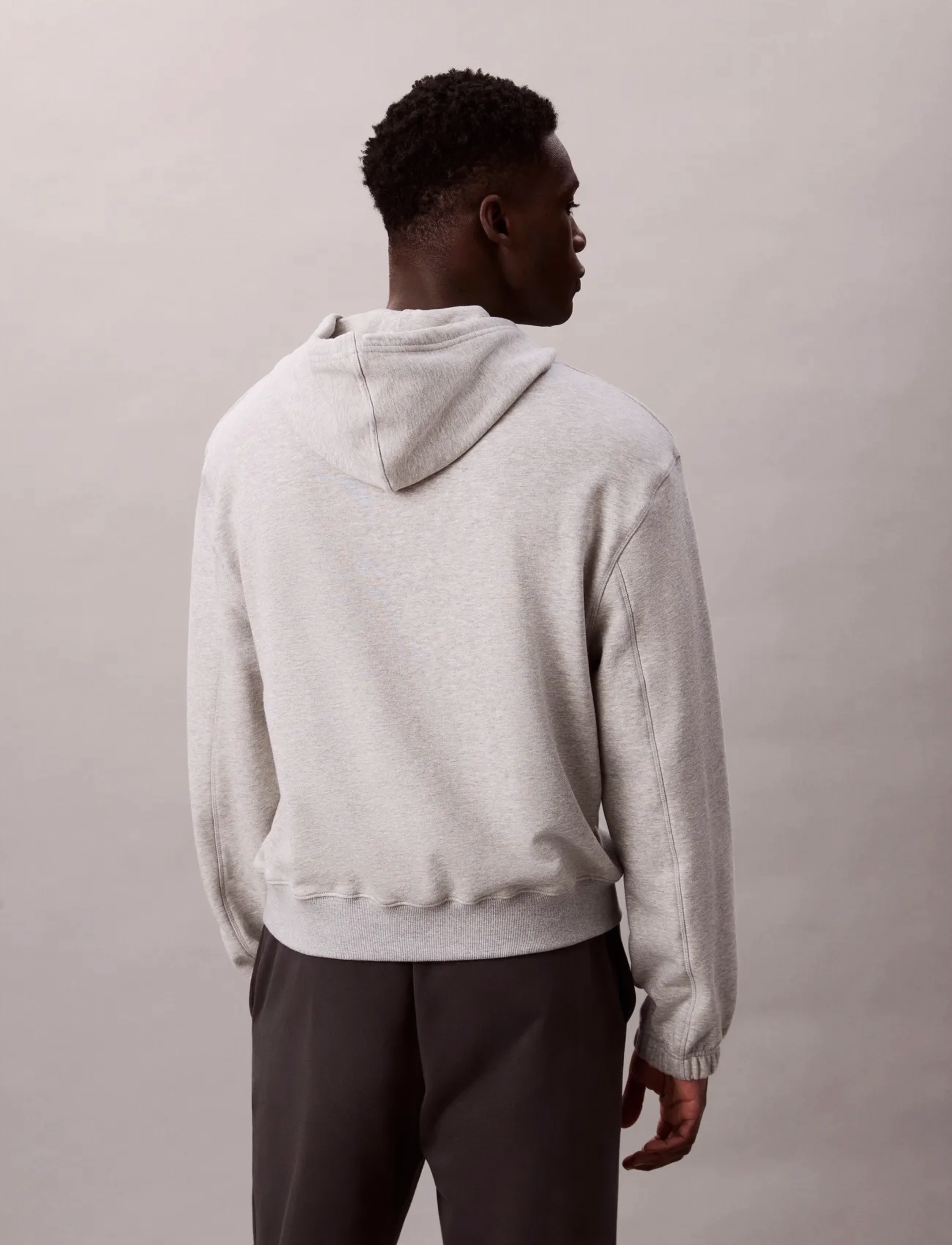 Calvin Klein - L/S HOODIE - bluzy z kapturem - b10 grey heather - 5