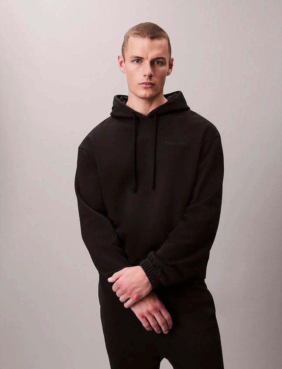 Calvin Klein - L/S HOODIE - hættetrøjer - black - 5
