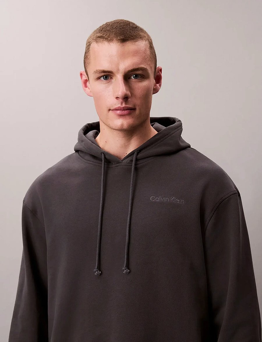 Calvin Klein - L/S HOODIE - kapuzenpullover - forged iron - 0