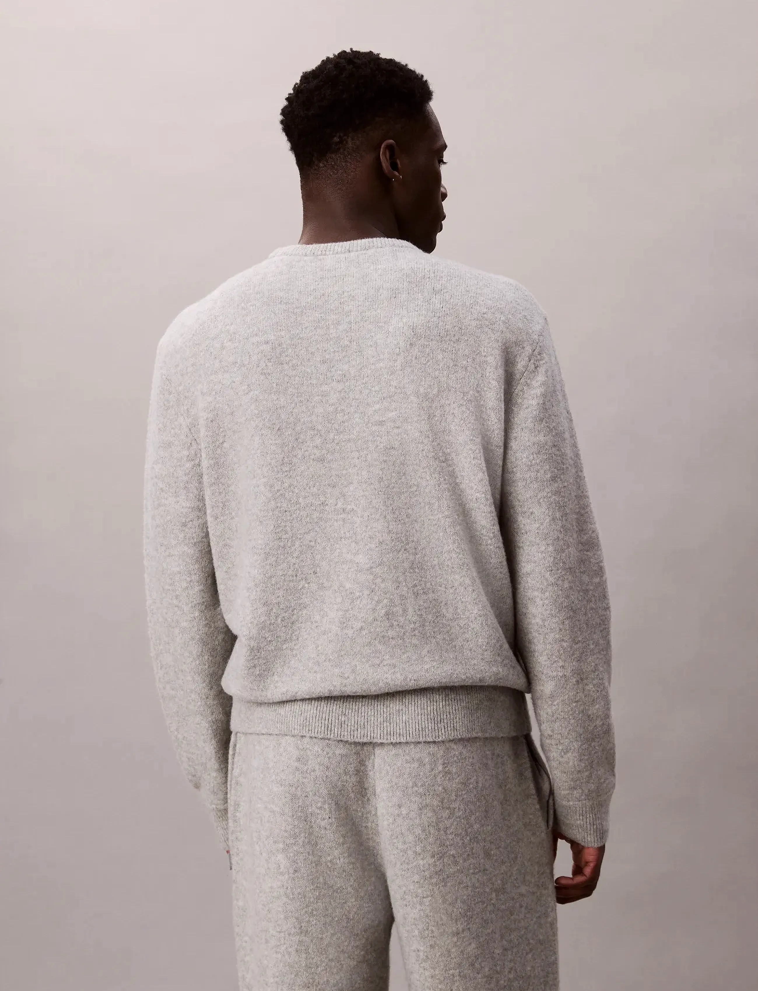 Calvin Klein - SWEATER CREW - b10 grey heather - 5