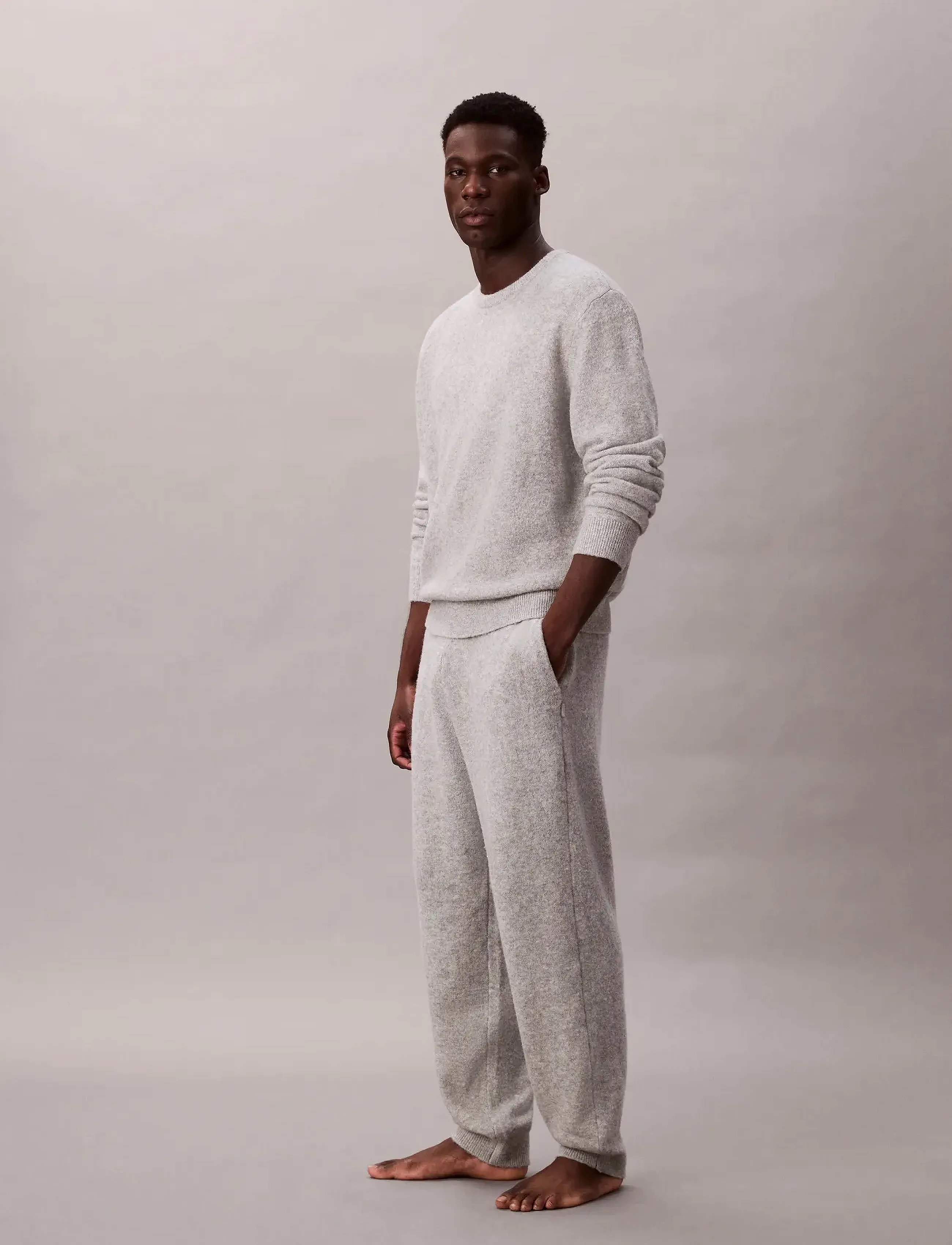 Calvin Klein - SWEATER JOGGER - b10 grey heather - 3