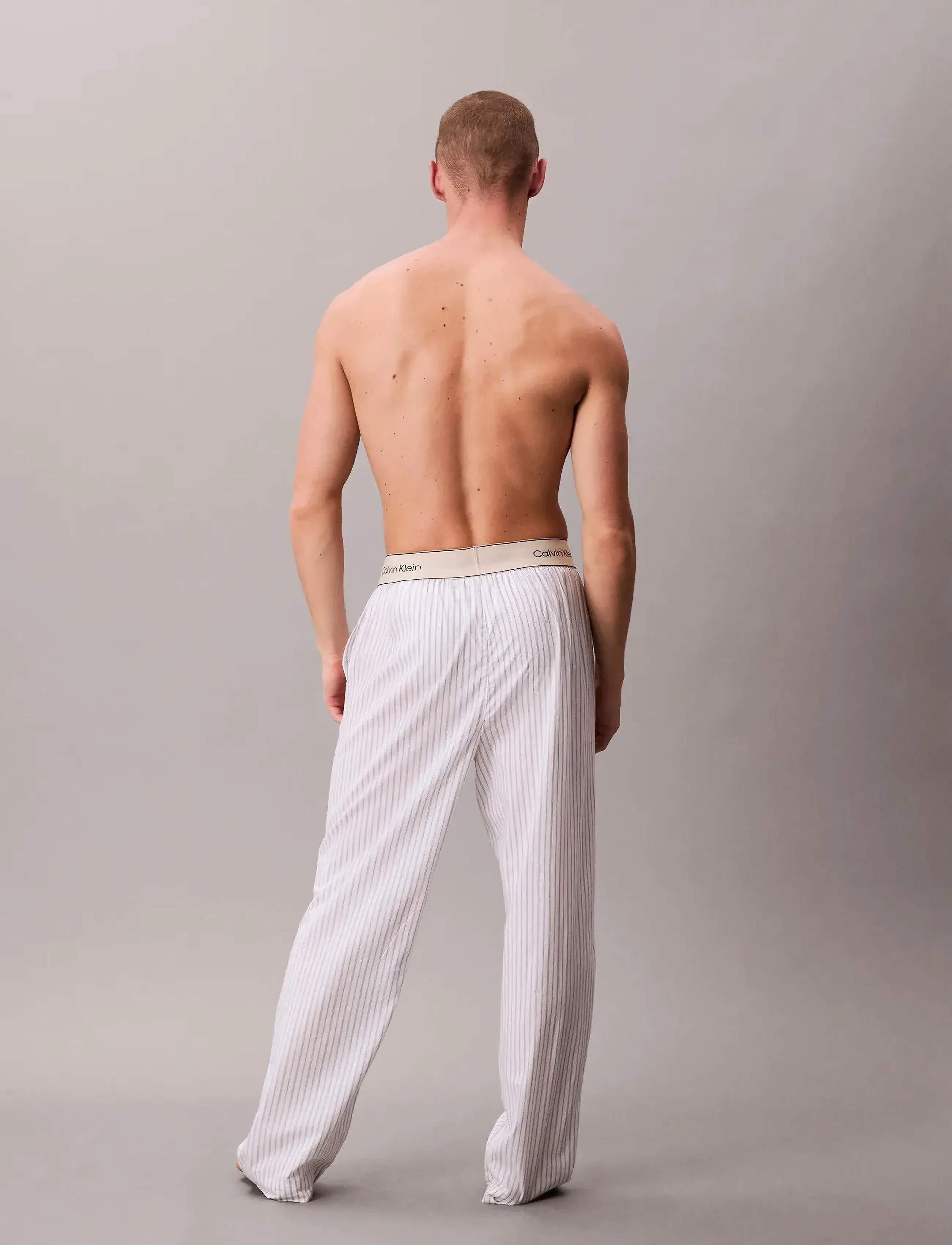 Calvin Klein - SLEEP PANT - pyjamahosen - 19471 trail stripe+classic white - 4