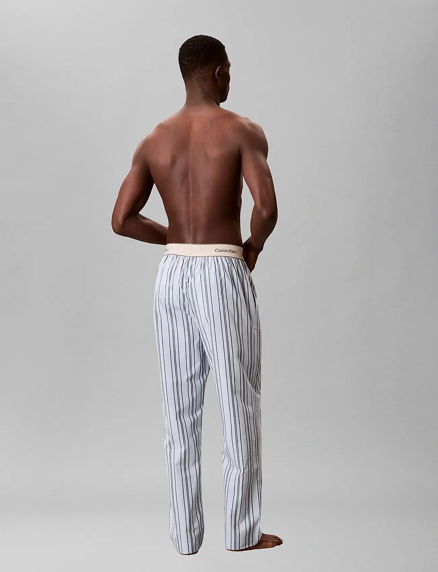 Calvin Klein - SLEEP PANT - spodnie od piżamy - majorca stripe breezy blue - 2
