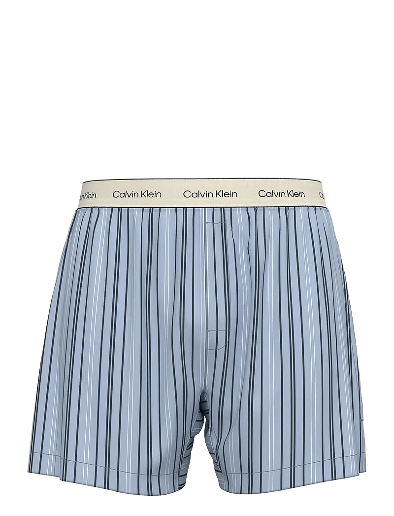 Calvin Klein - BOXER TRAD - lühikesed bokserid - majorca stripe breezy blue - 1