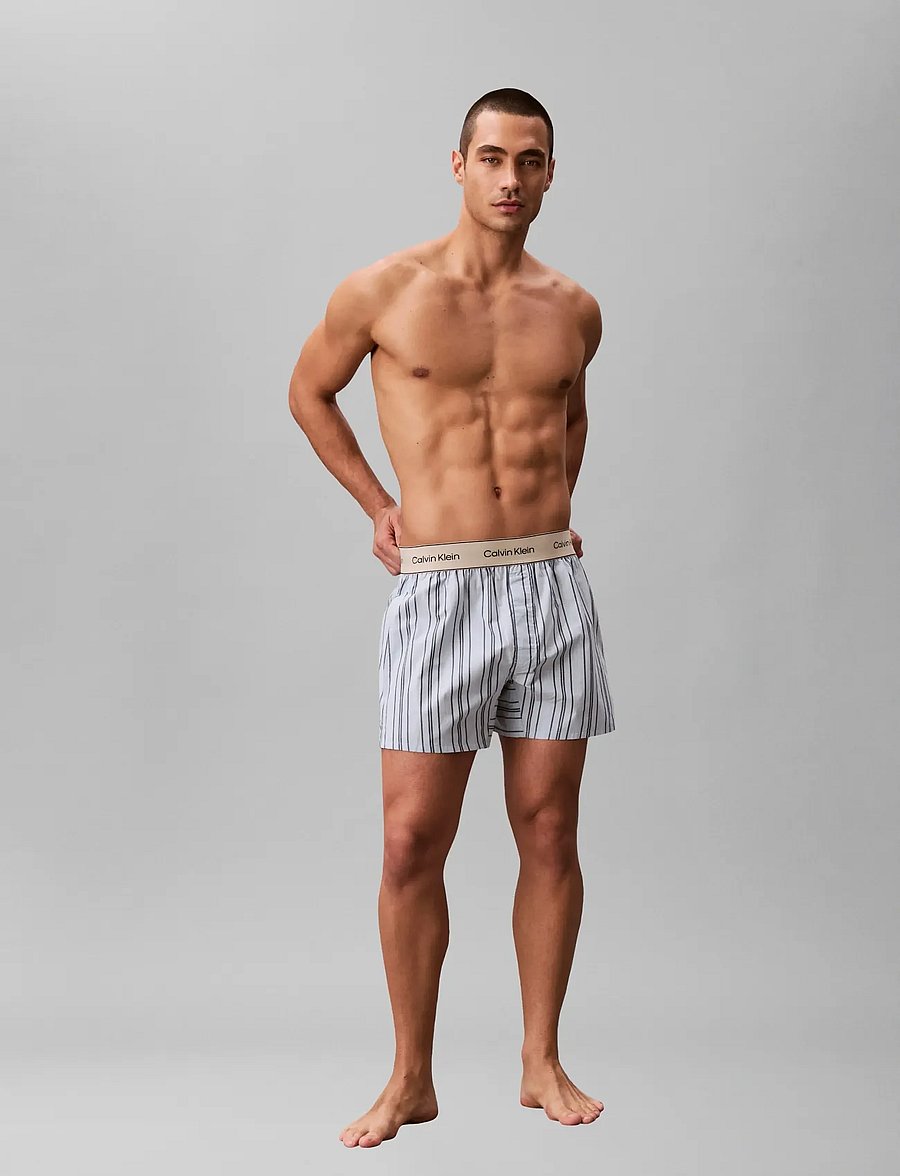 Calvin Klein - BOXER TRAD - boxershorts - majorca stripe breezy blue - 4
