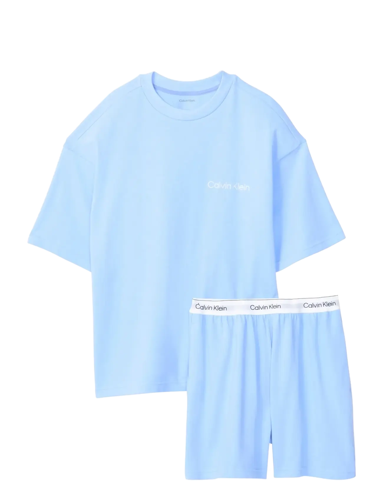 Calvin Klein SS TEE SHORT SET - Nyheter - BLUE DESCENT / blue