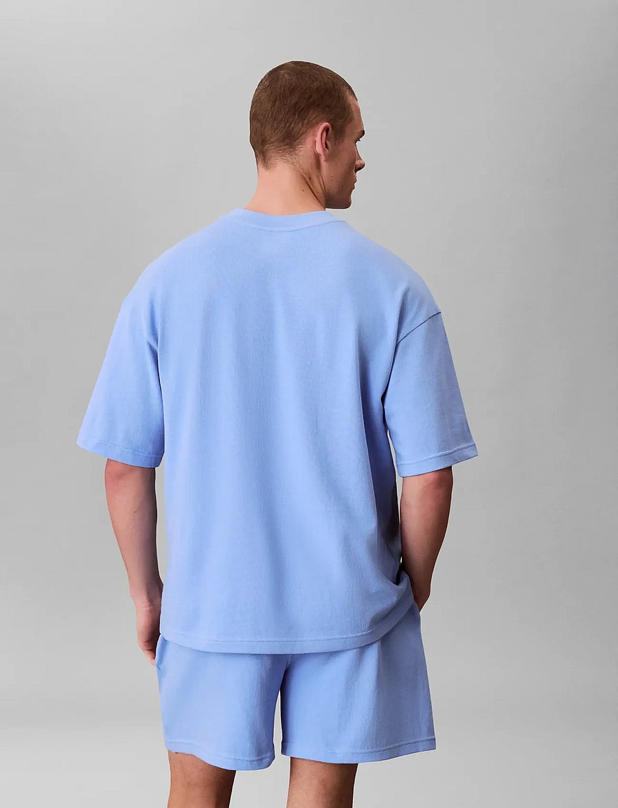 Calvin Klein - SS TEE SHORT SET - pidžaamakomplektid - blue descent - 2