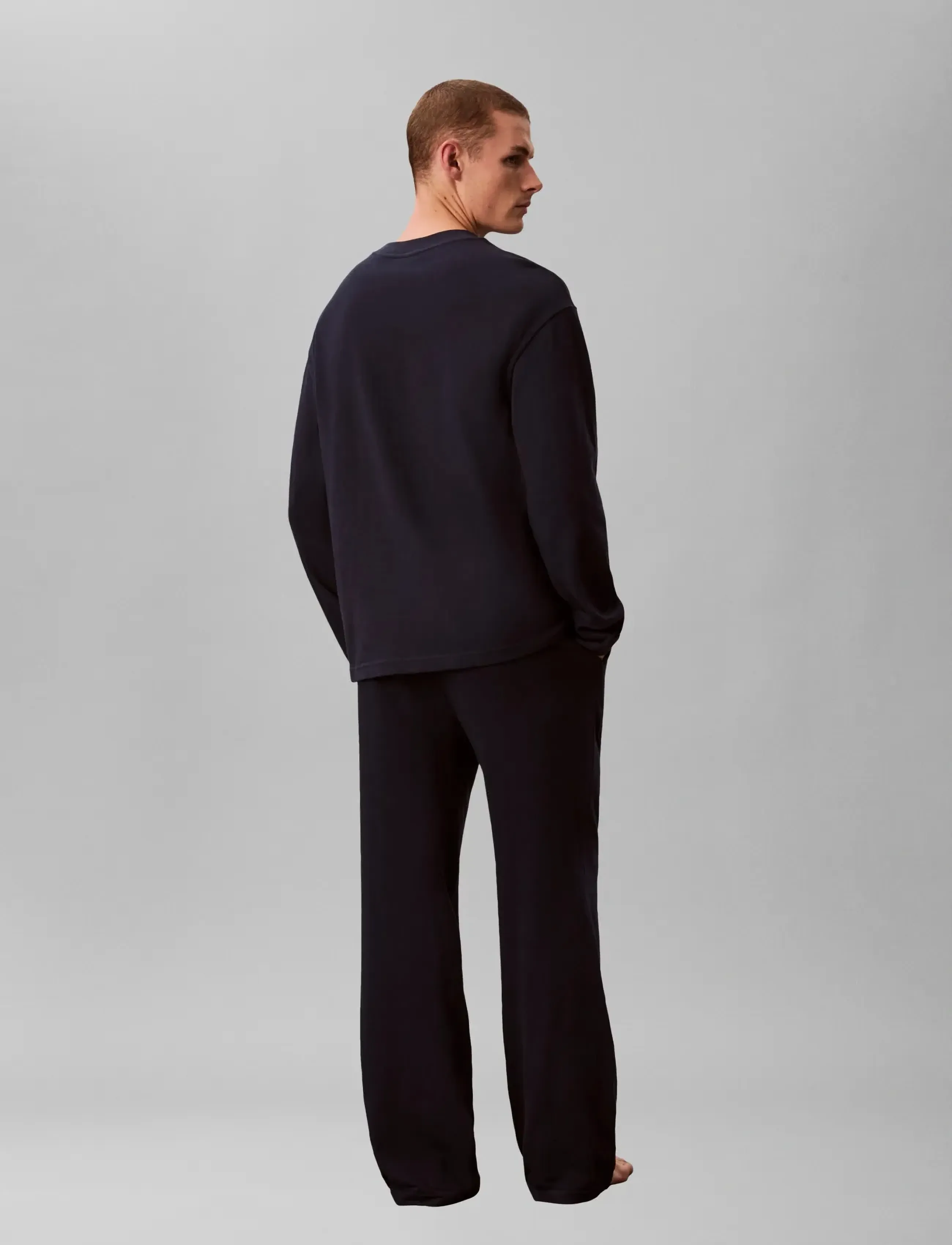 Calvin Klein - LS TEE PANT SET - pyjamas - shoreline - 3