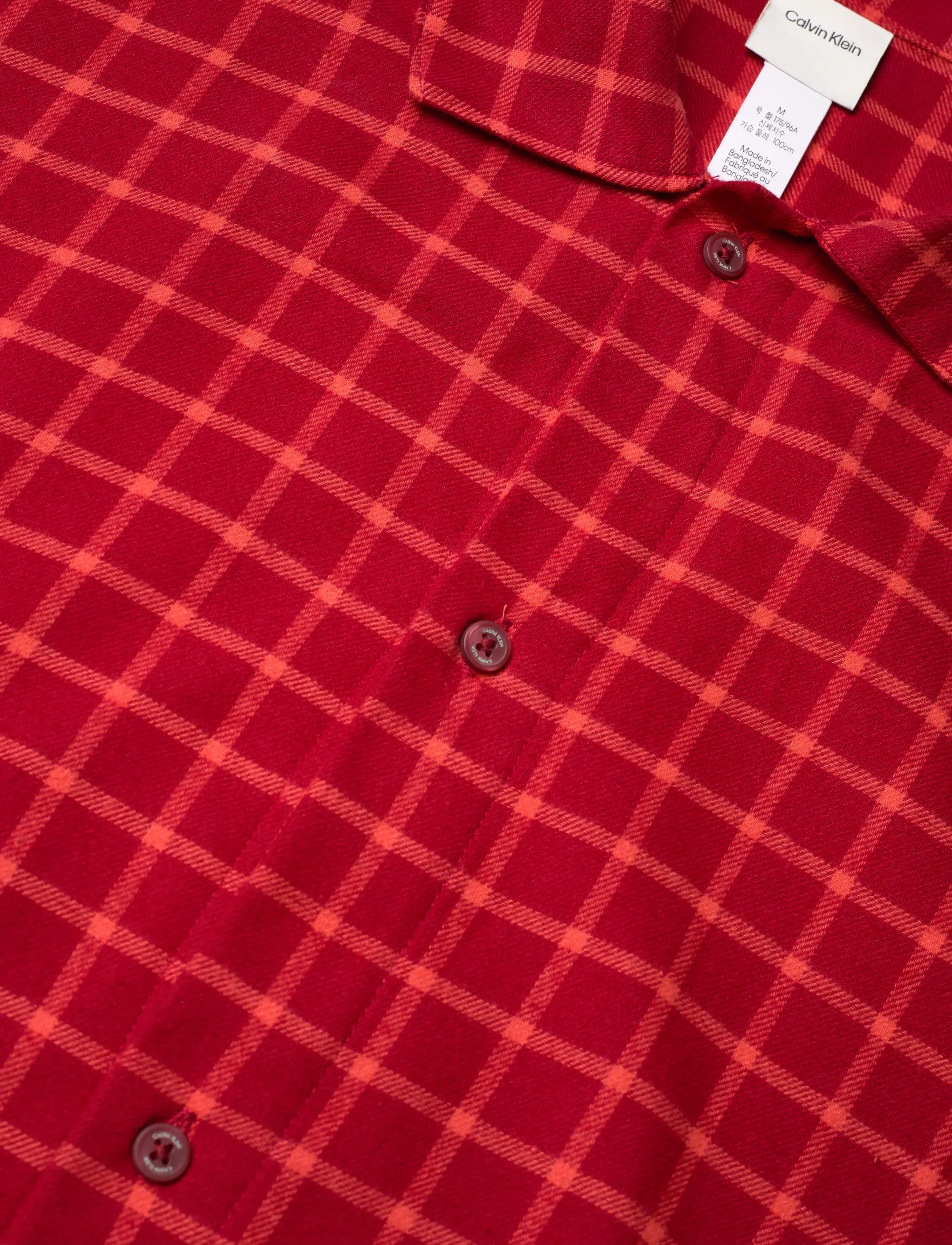 Calvin Klein - LS BUTTON DOWN PANT SET - pidžamu komplekts - 19600 giga club check+juneberry/ver - 4