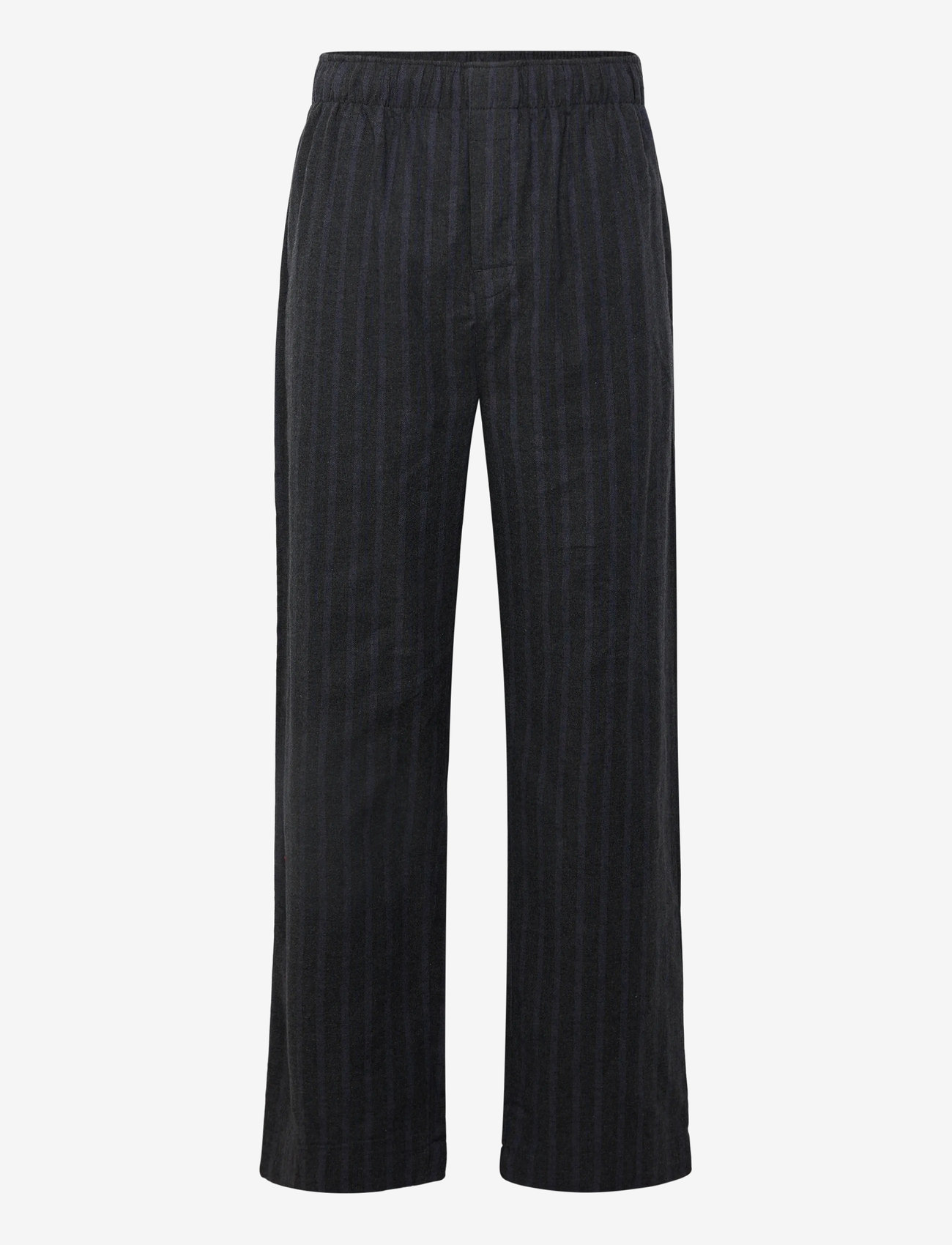 Calvin Klein - LS TEE PANT SET - pidžaamakomplekt - charcoal heather top w/ racetrack s - 2