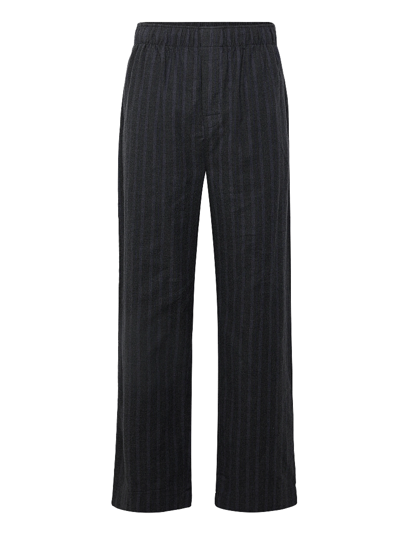 Calvin Klein - LS TEE PANT SET - pyjamasset - charcoal heather top w/ racetrack s - 2