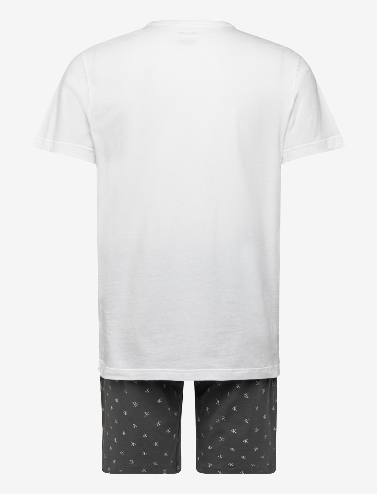 Calvin Klein - SS TEE AND SHORT SET - pyjamasset - classic white top w/ diamond logo+f - 1