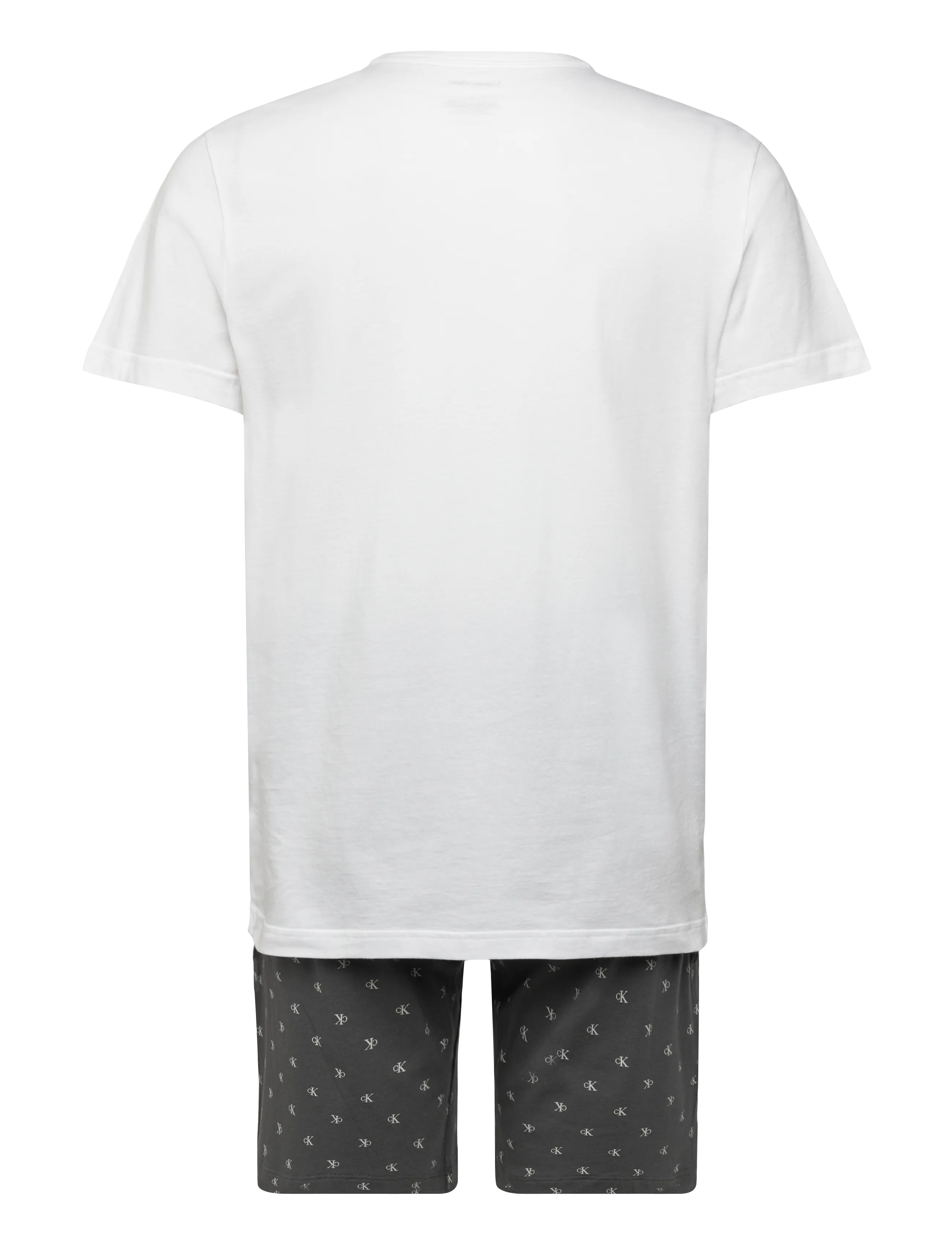Calvin Klein - SS TEE AND SHORT SET - pyjamasset - classic white top w/ diamond logo+f - 1
