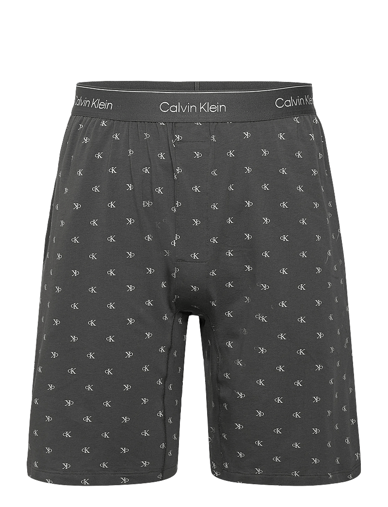 Calvin Klein - SS TEE AND SHORT SET - pyjamasset - classic white top w/ diamond logo+f - 2