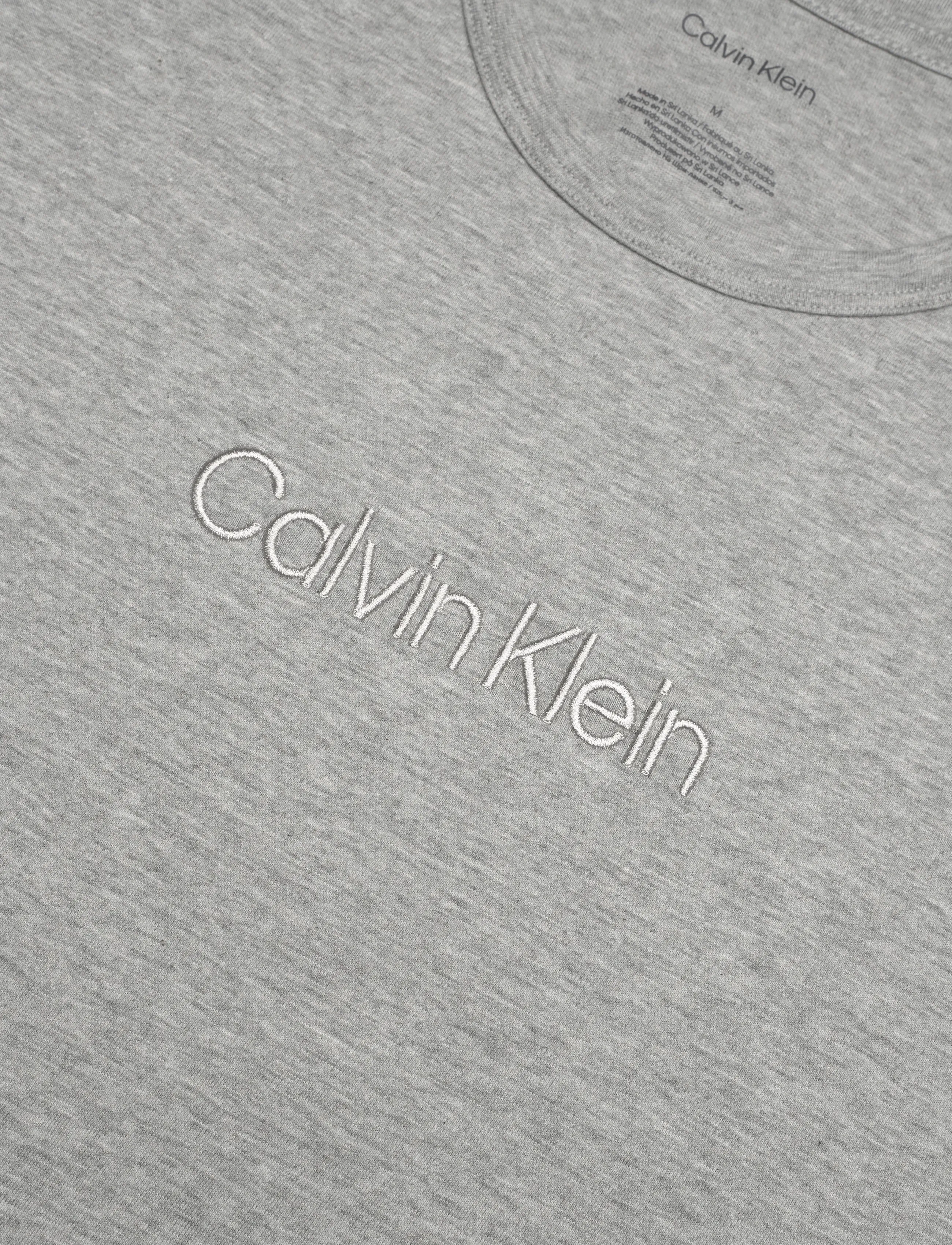 Calvin Klein - SS TEE AND SHORT SET - zestaw piżamowy - b10 grey heather - 4