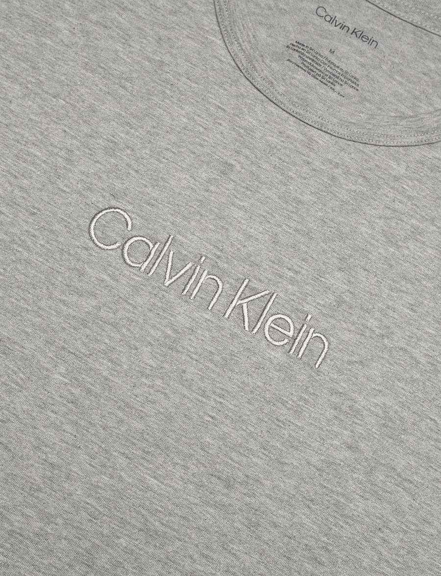 Calvin Klein - SS TEE AND SHORT SET - pyjamasset - b10 grey heather - 4