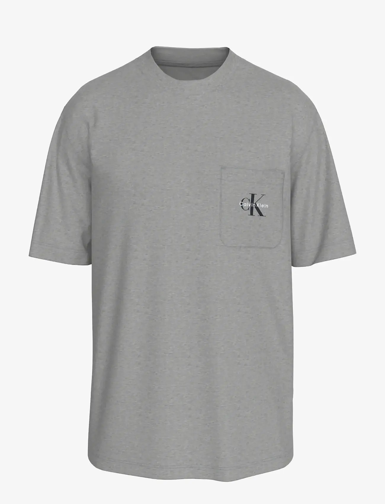 Calvin Klein - MONOGRAM S/S CREW NECK - pidžaama topid - b10 grey heather - 1