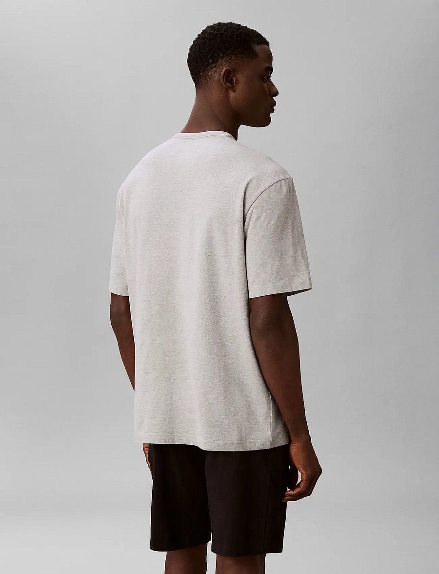 Calvin Klein - MONOGRAM S/S CREW NECK - pyjamapaidat - b10 grey heather - 2
