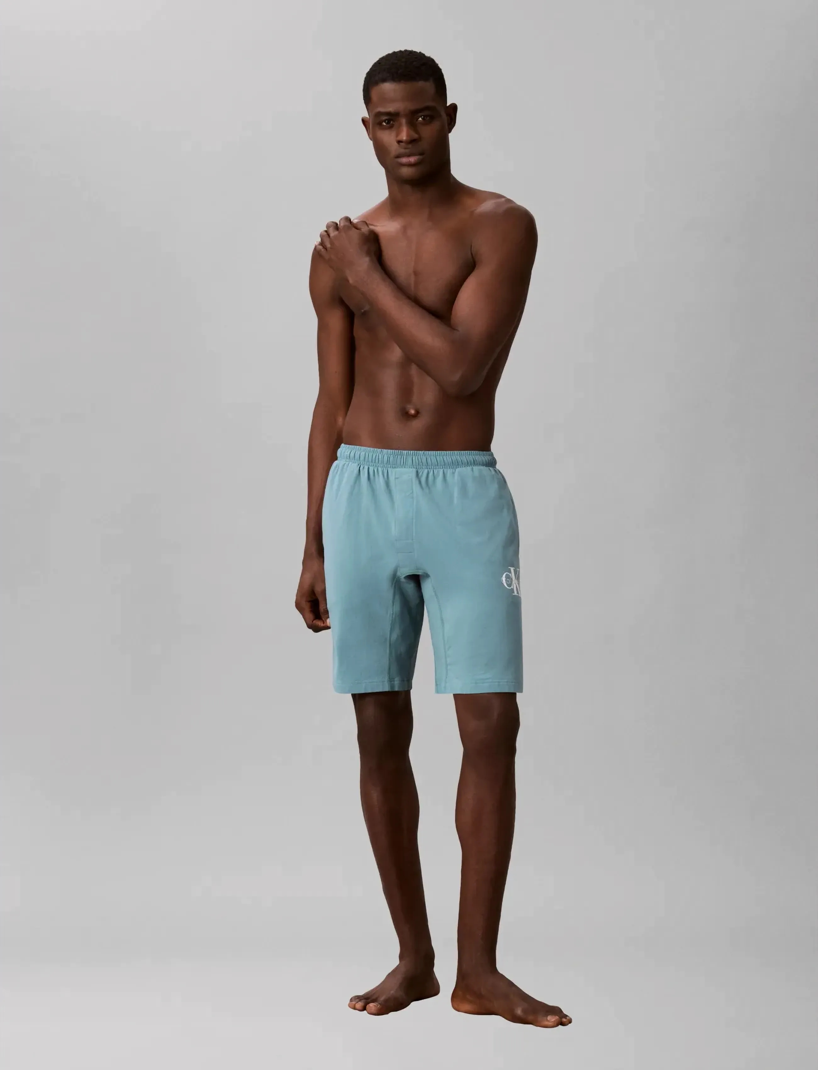 Calvin Klein MONOGRAM SLEEP SHORT - Unterwäsche - ARCTIC / blue