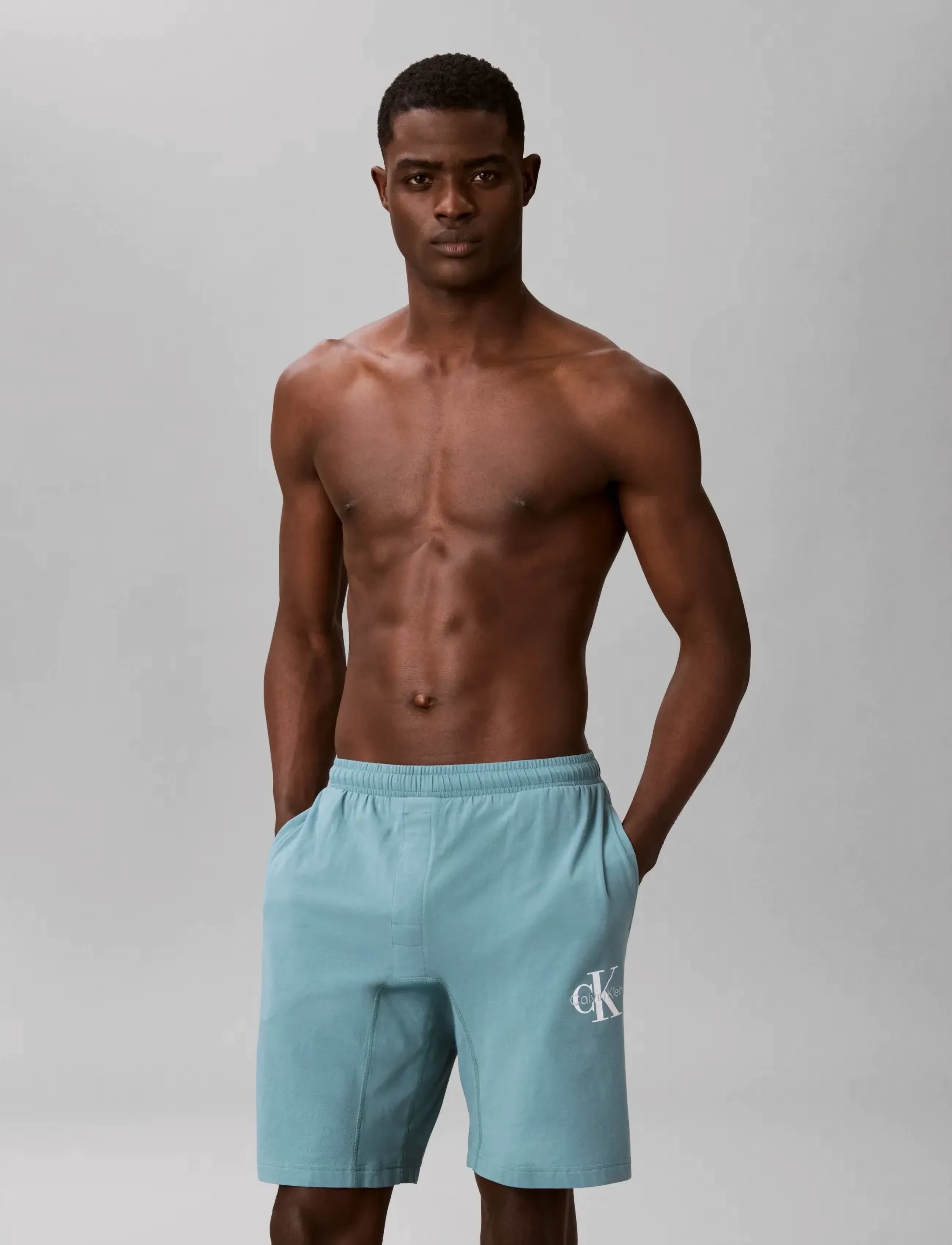 Calvin Klein - MONOGRAM SLEEP SHORT - laveste priser - arctic - 3