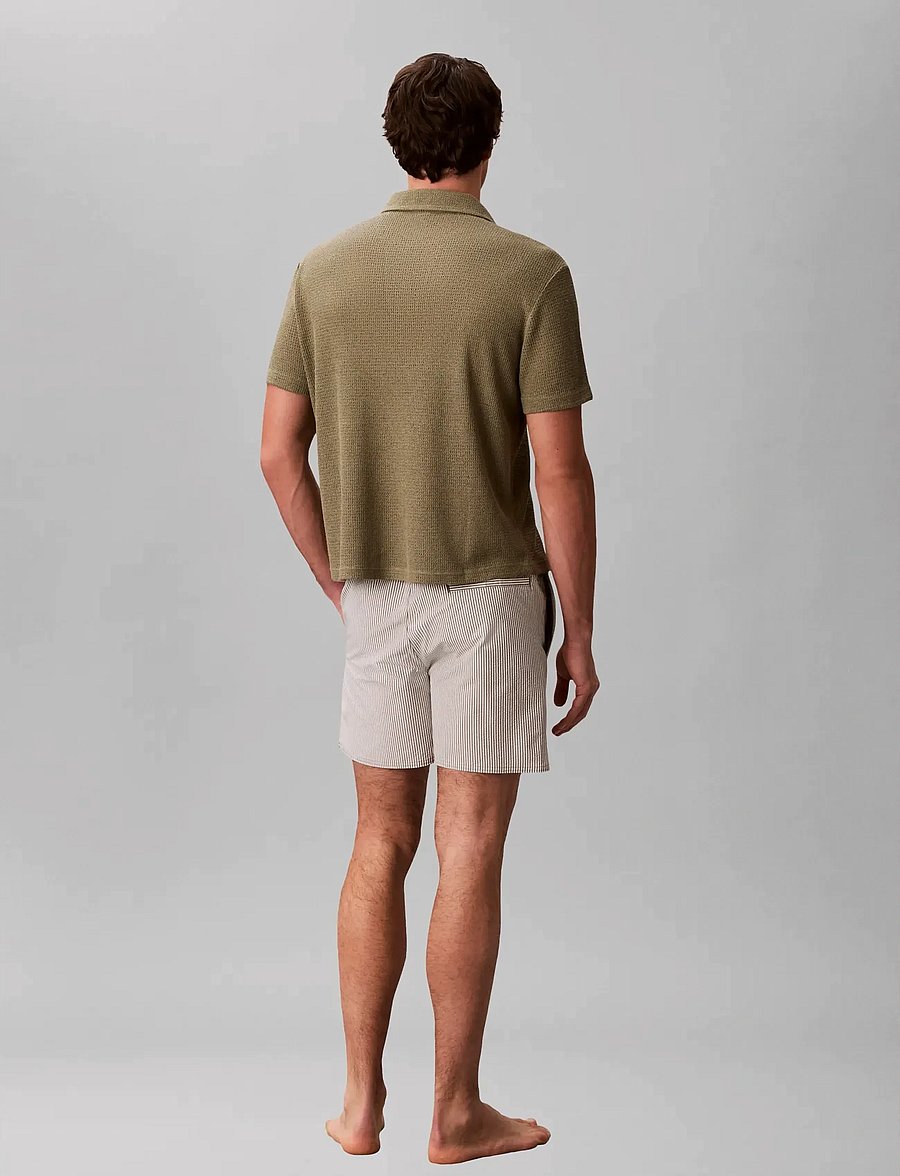 Calvin Klein - KNIT SHIRT - polostrik - deep lichen green - 4