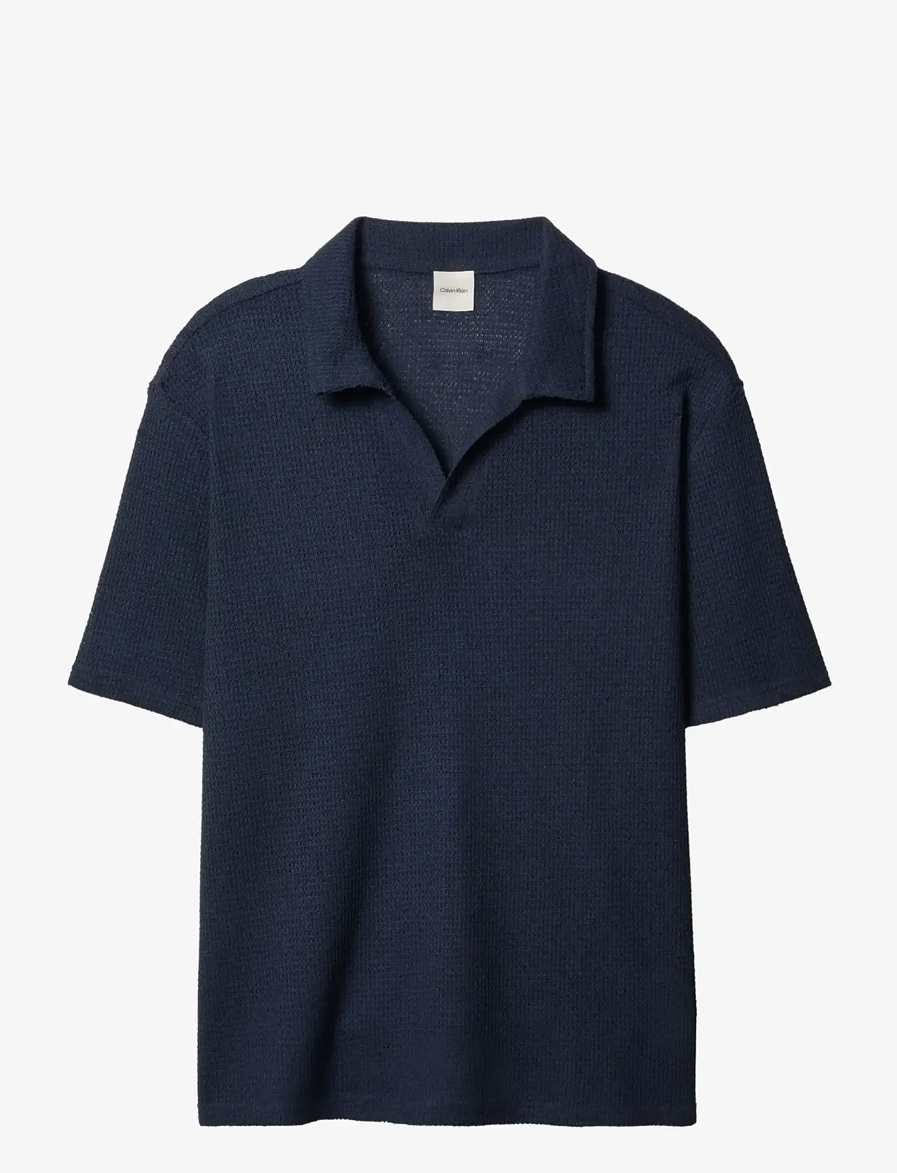 Calvin Klein - KNIT SHIRT - kootud polosärgid - shoreline - 1