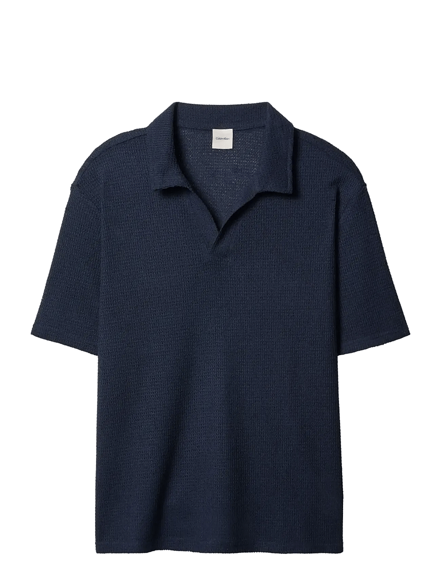 Calvin Klein - KNIT SHIRT - knitted polos - shoreline - 1