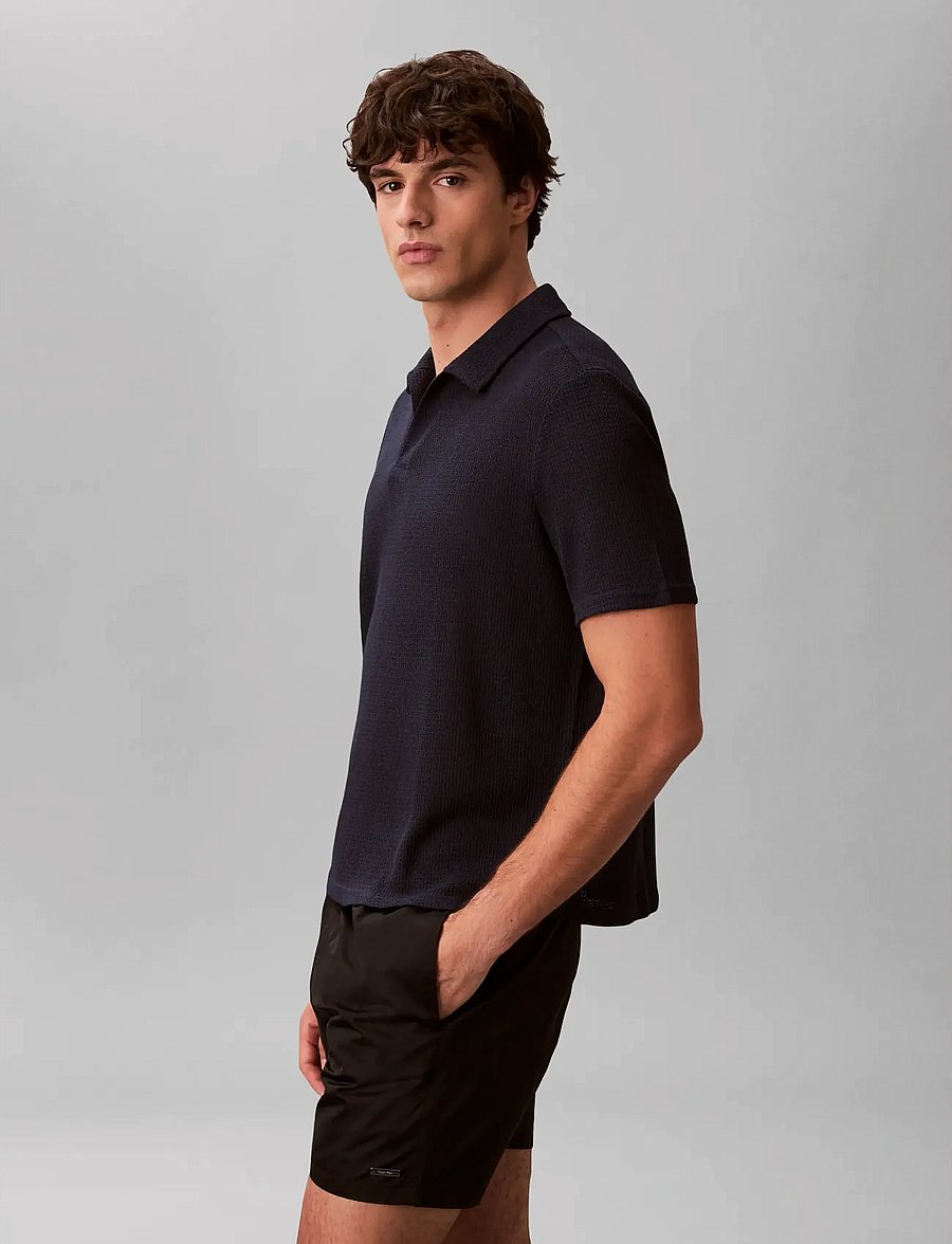 Calvin Klein - KNIT SHIRT - knitted polos - shoreline - 4